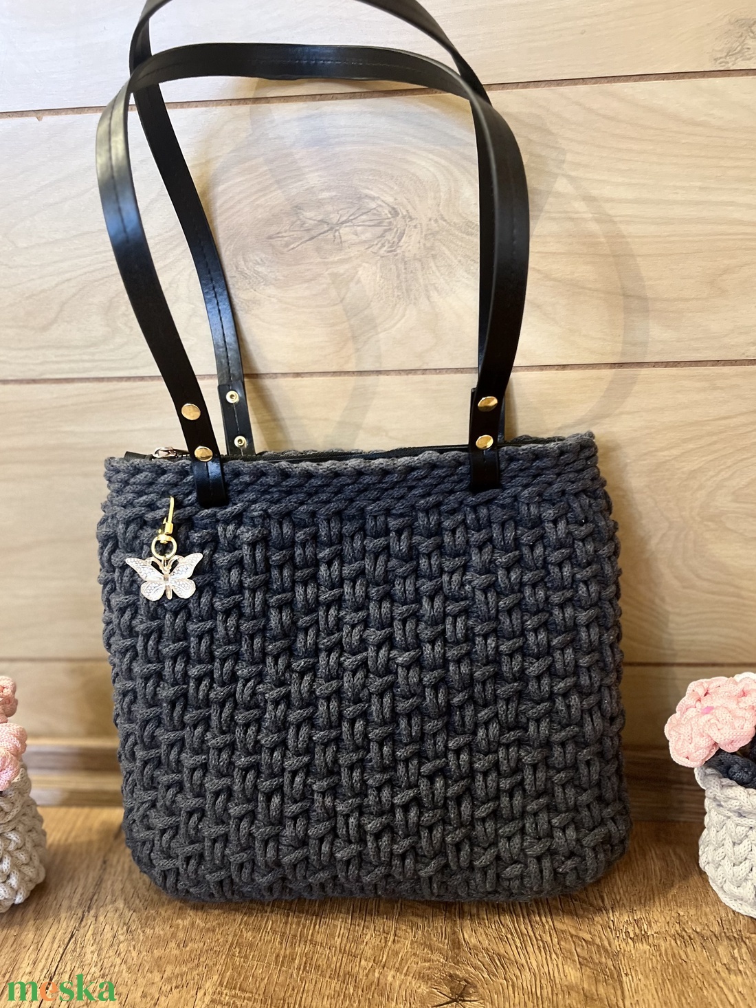 Horgolt Vállt�ska - táska & tok - kézitáska & válltáska - válltáska - Meska.hu