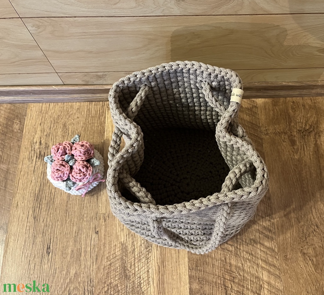 Horgolt batyus válltáska - táska & tok - kézitáska & válltáska - nagy pakolós táska - Meska.hu