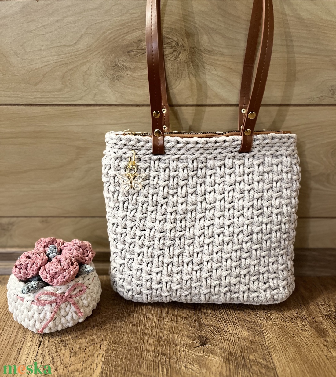 Horgolt Vállt�ska - táska & tok - kézitáska & válltáska - válltáska - Meska.hu