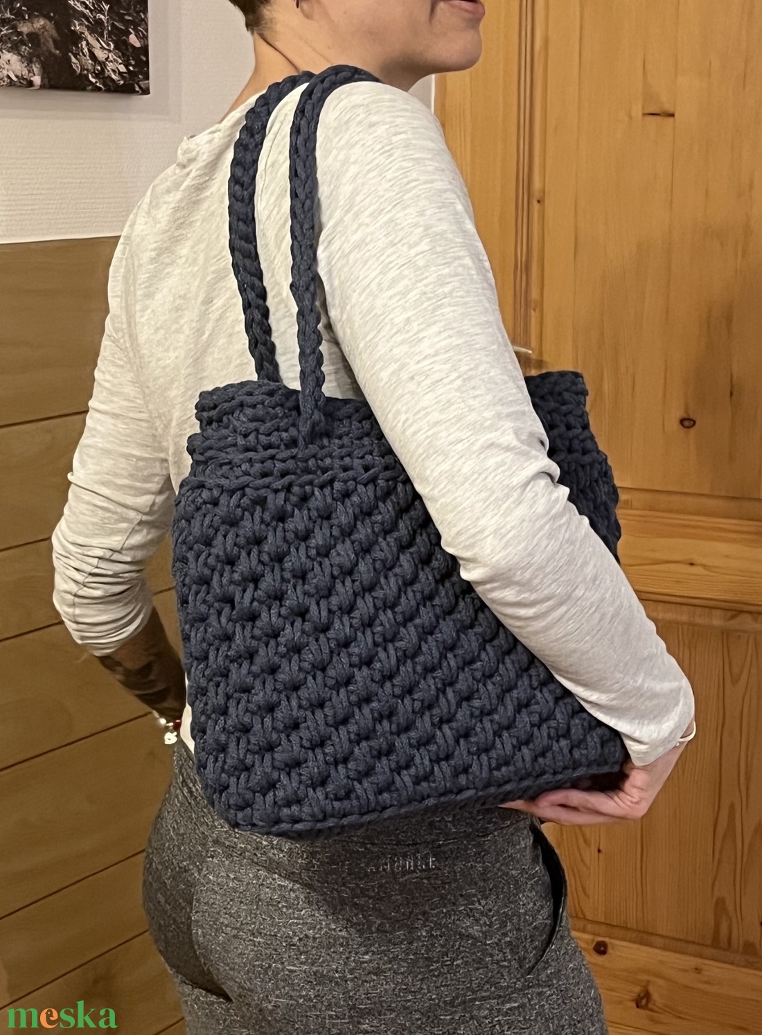 Horgolt válltáska  - táska & tok - kézitáska & válltáska - válltáska - Meska.hu