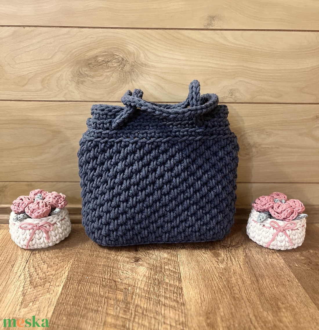 Horgolt válltáska  - táska & tok - kézitáska & válltáska - válltáska - Meska.hu