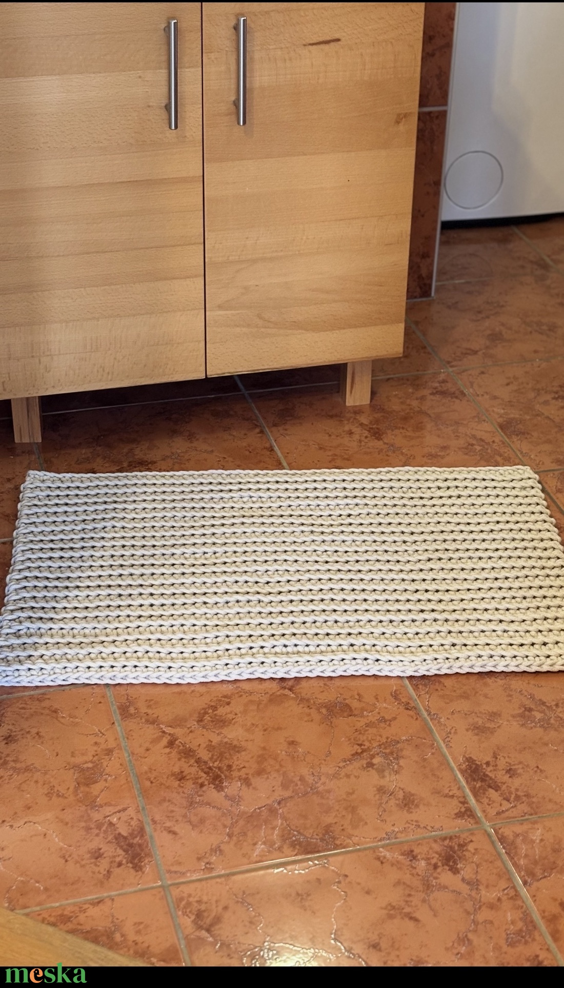 Horgolt fürdőszoba szőnyeg - otthon & életmód - lakástextil - szőnyeg - horgolt szőnyeg - Meska.hu