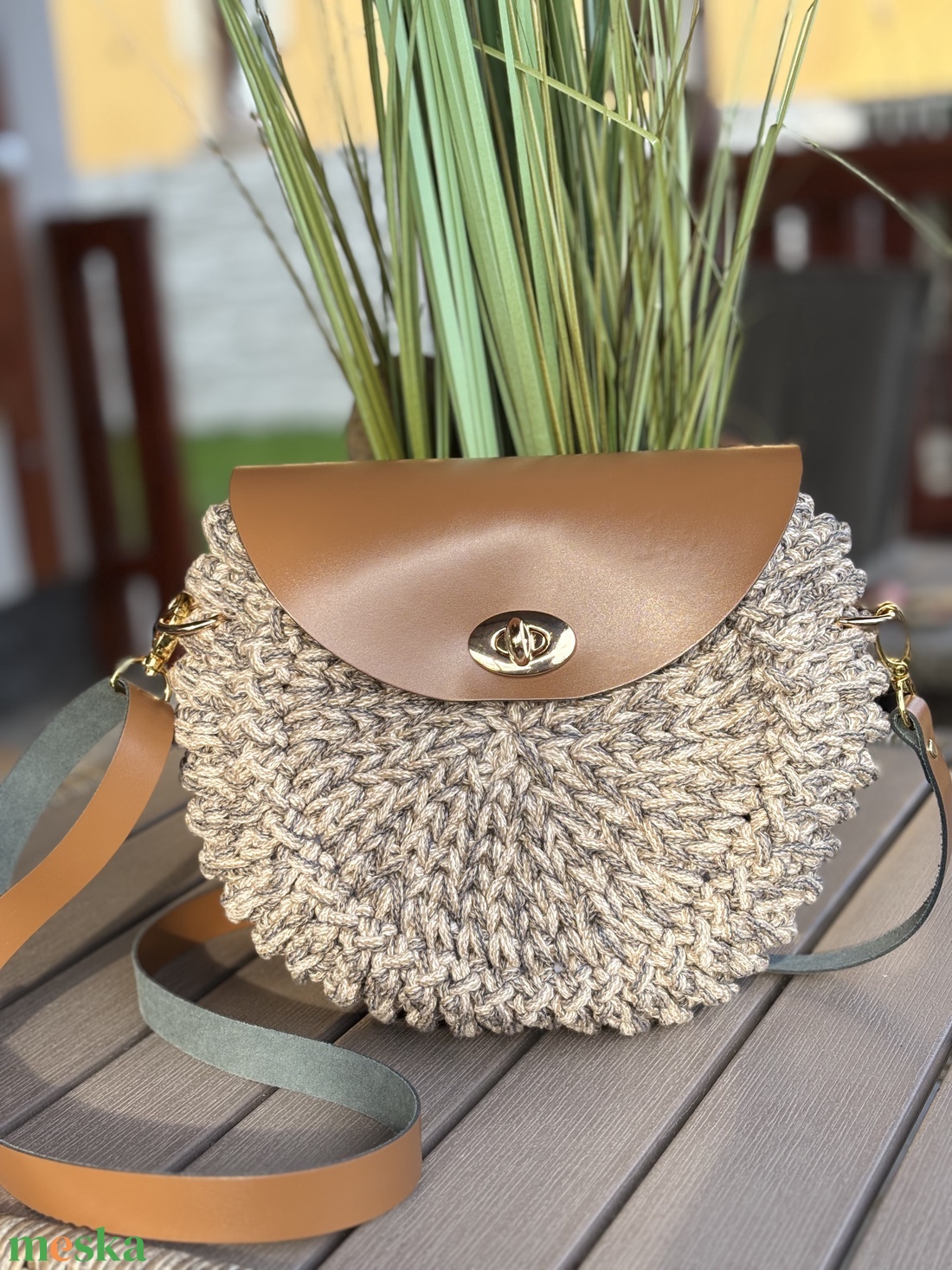 Horgolt oreo táska - táska & tok - kézitáska & válltáska - vállon átvethető táska - Meska.hu