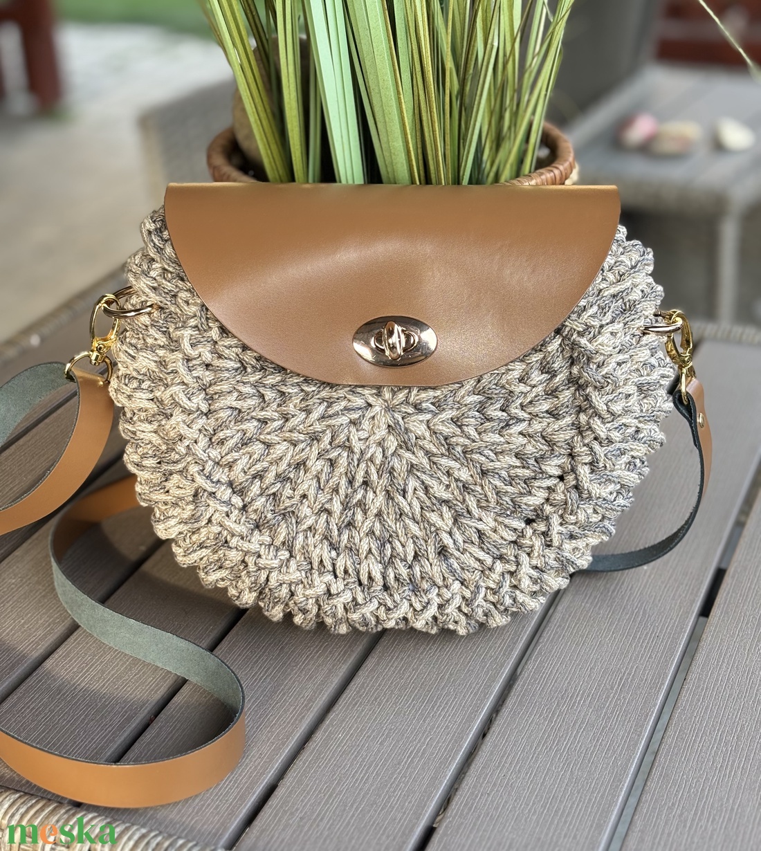 Horgolt oreo táska - táska & tok - kézitáska & válltáska - vállon átvethető táska - Meska.hu