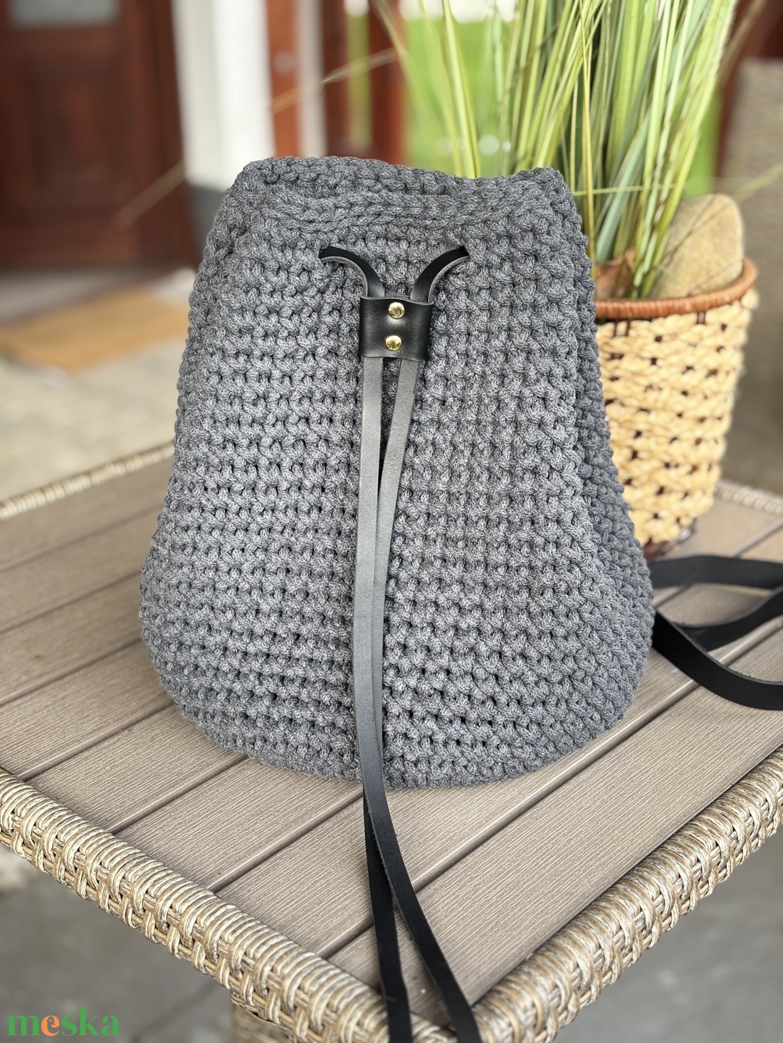 Horgolt batyus hátizsák - táska & tok - hátizsák - kishátizsák - Meska.hu