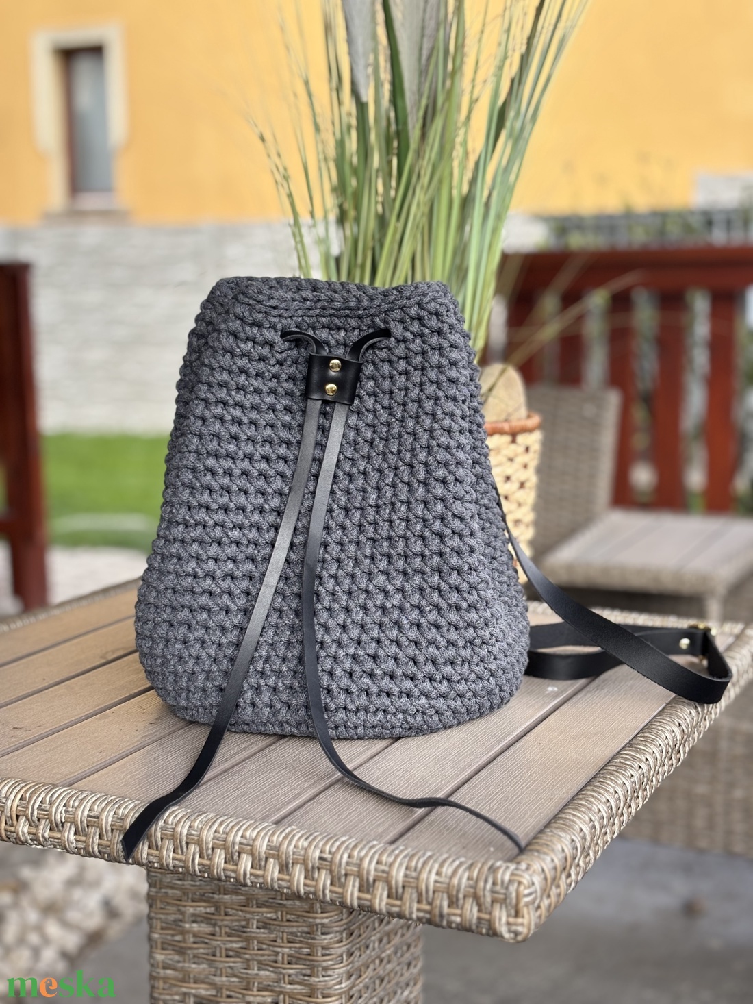 Horgolt batyus hátizsák - táska & tok - hátizsák - kishátizsák - Meska.hu