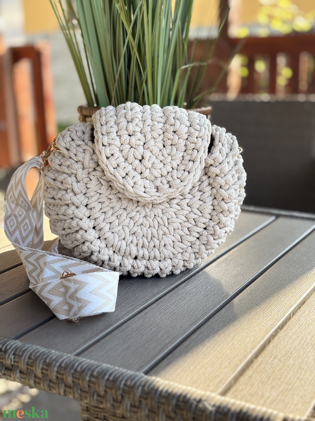 Horgolt �oreo táska - táska & tok - kézitáska & válltáska - vállon átvethető táska - Meska.hu