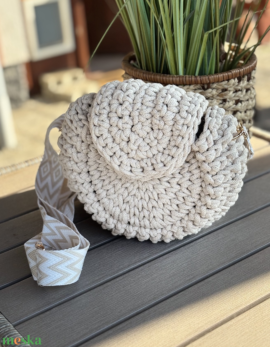 Horgolt �oreo táska - táska & tok - kézitáska & válltáska - vállon átvethető táska - Meska.hu