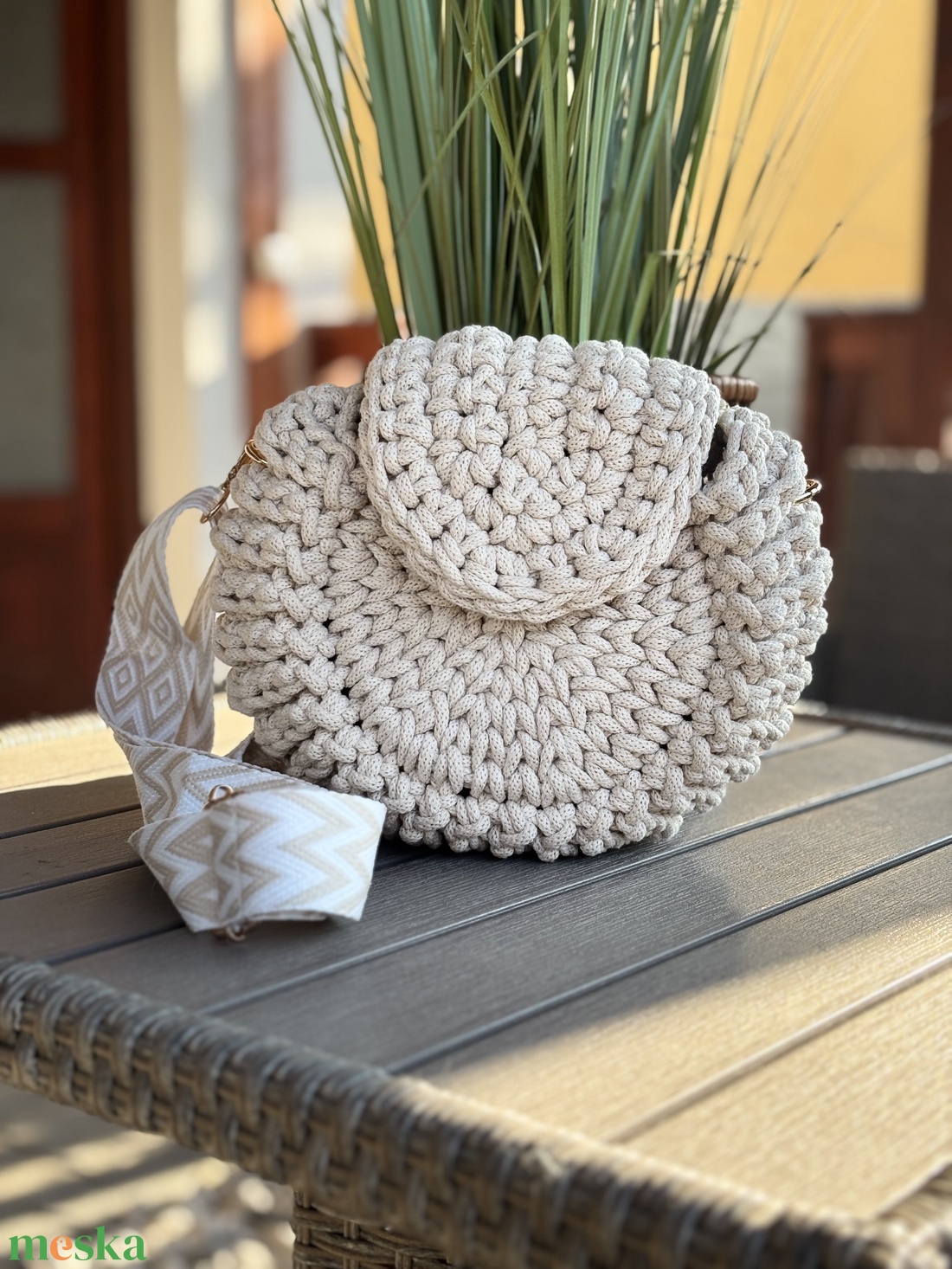 Horgolt �oreo táska - táska & tok - kézitáska & válltáska - vállon átvethető táska - Meska.hu