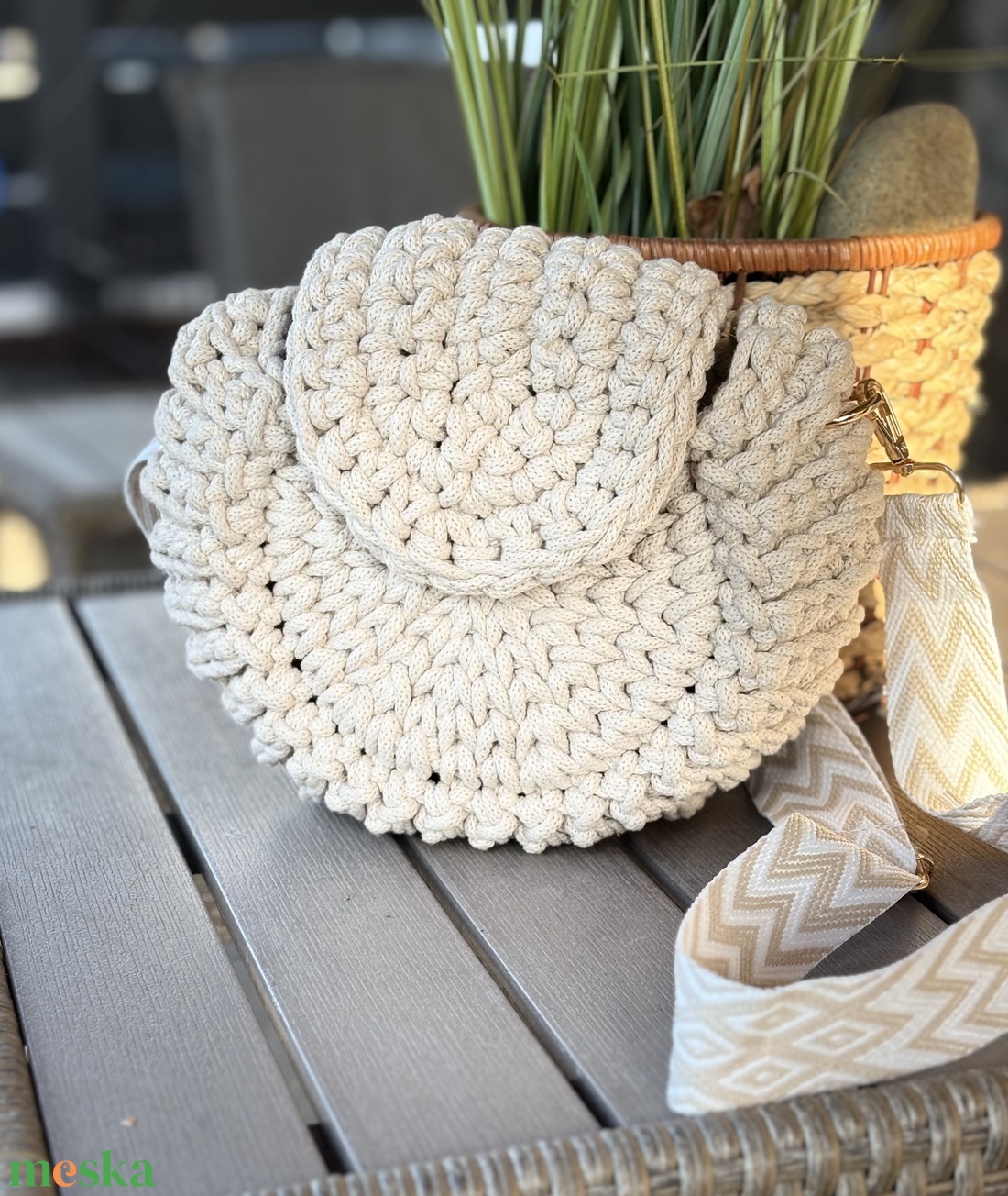 Horgolt �oreo táska - táska & tok - kézitáska & válltáska - vállon átvethető táska - Meska.hu