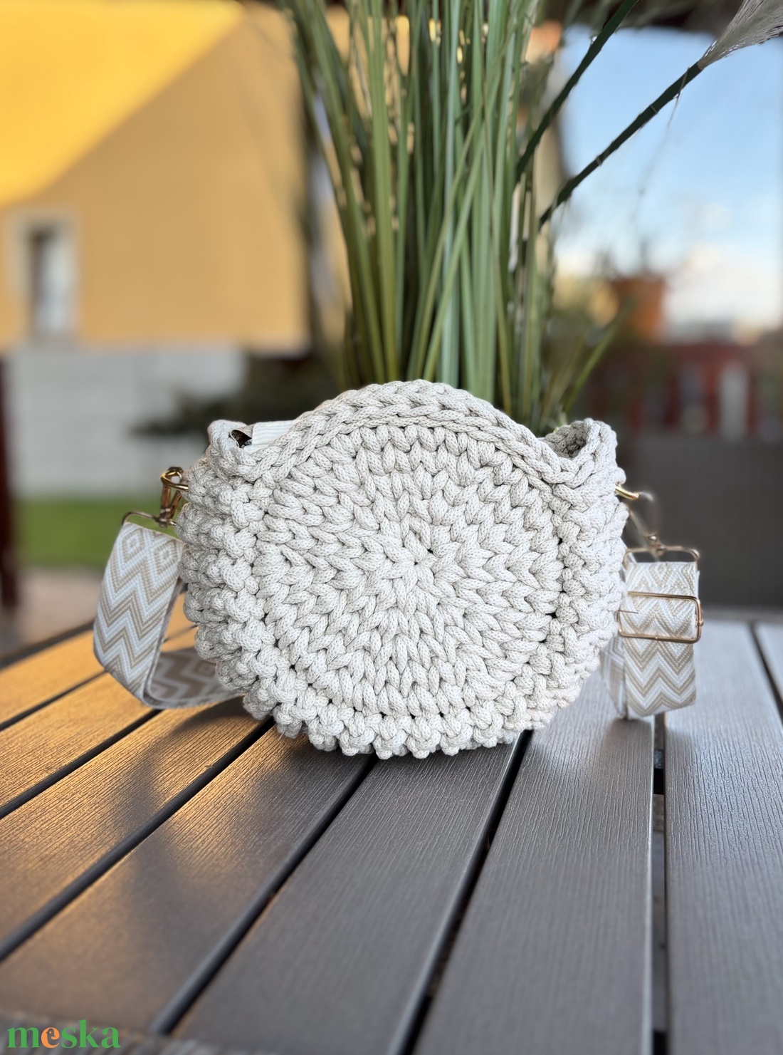 Horgolt �oreo táska - táska & tok - kézitáska & válltáska - vállon átvethető táska - Meska.hu