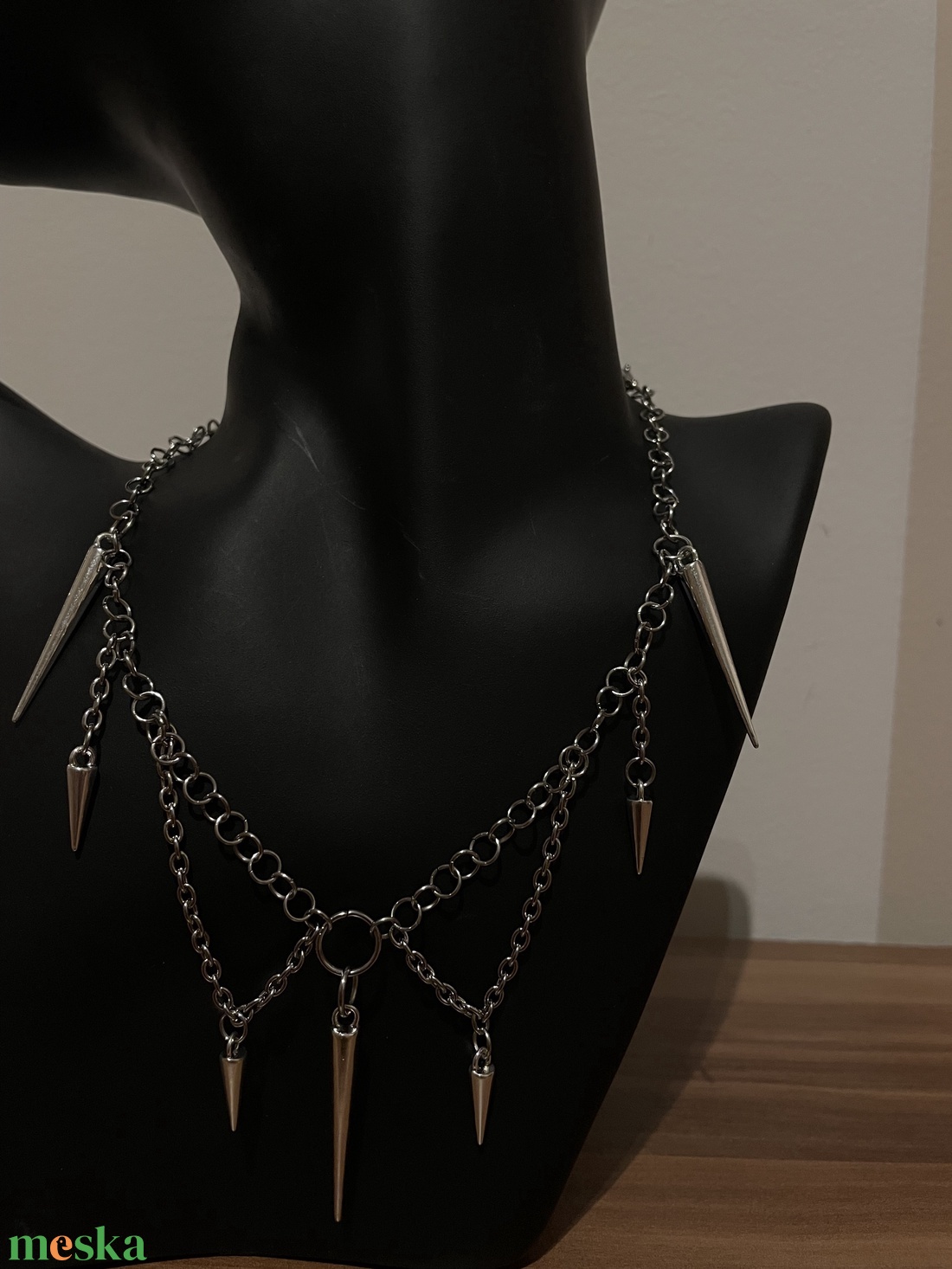 �� Nyaklánc � szegecses rozsda mentes acél - ékszer - ékszerszett - Meska.hu