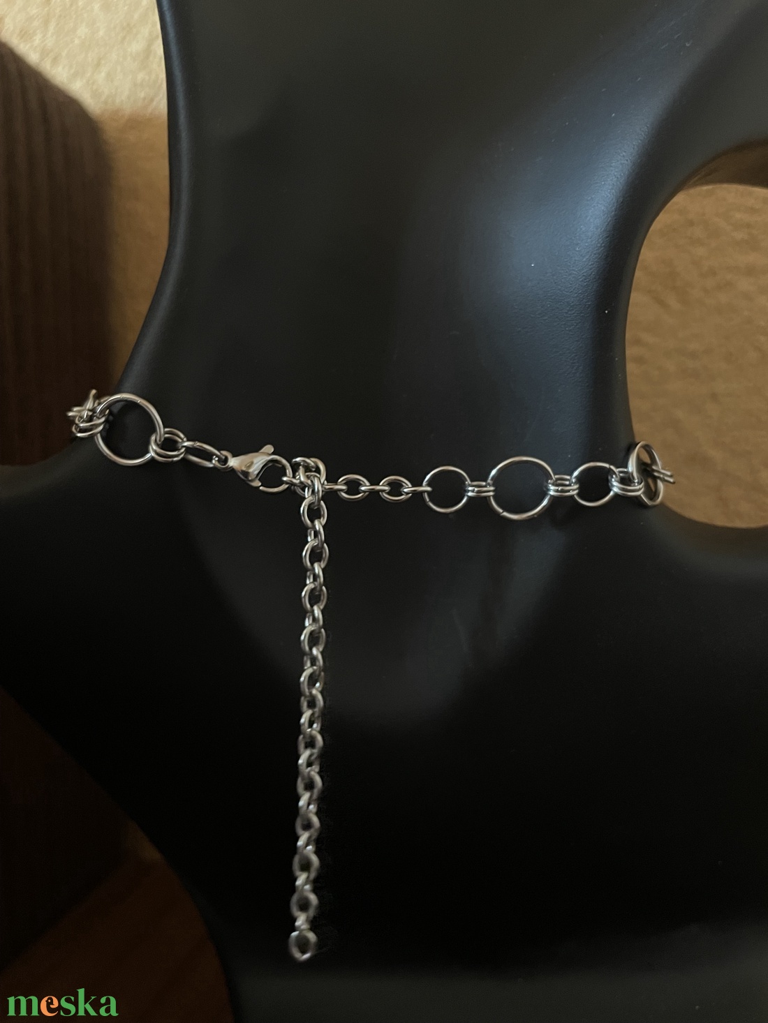 Joker nyaklánc kereszttel � Rozsdamentes acél, állítható (29�38 cm) - ékszer - ékszerszett - Meska.hu