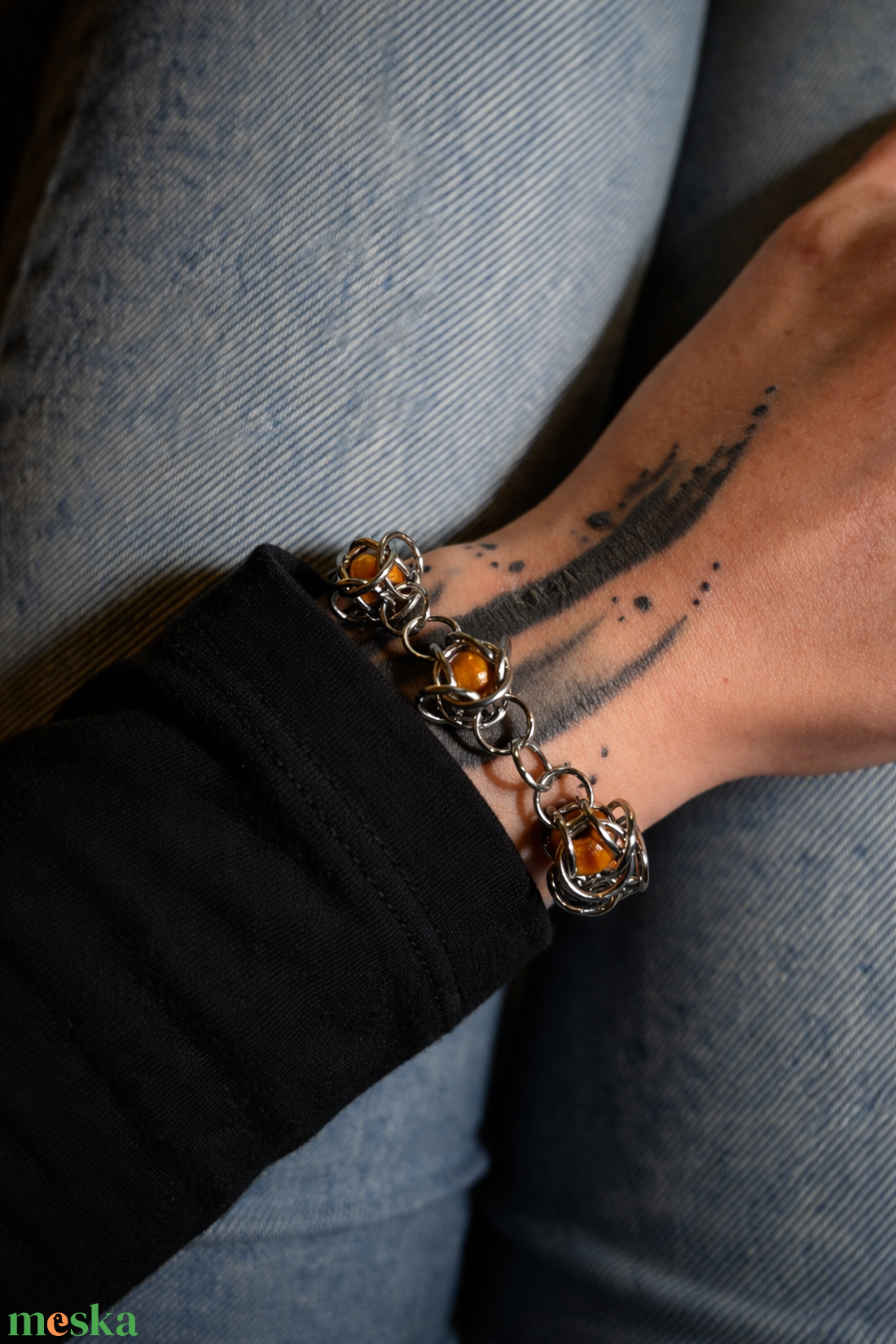 Egyedi, kézzel készült karkötő - ékszer - karkötő - gyöngyös karkötő - Meska.hu