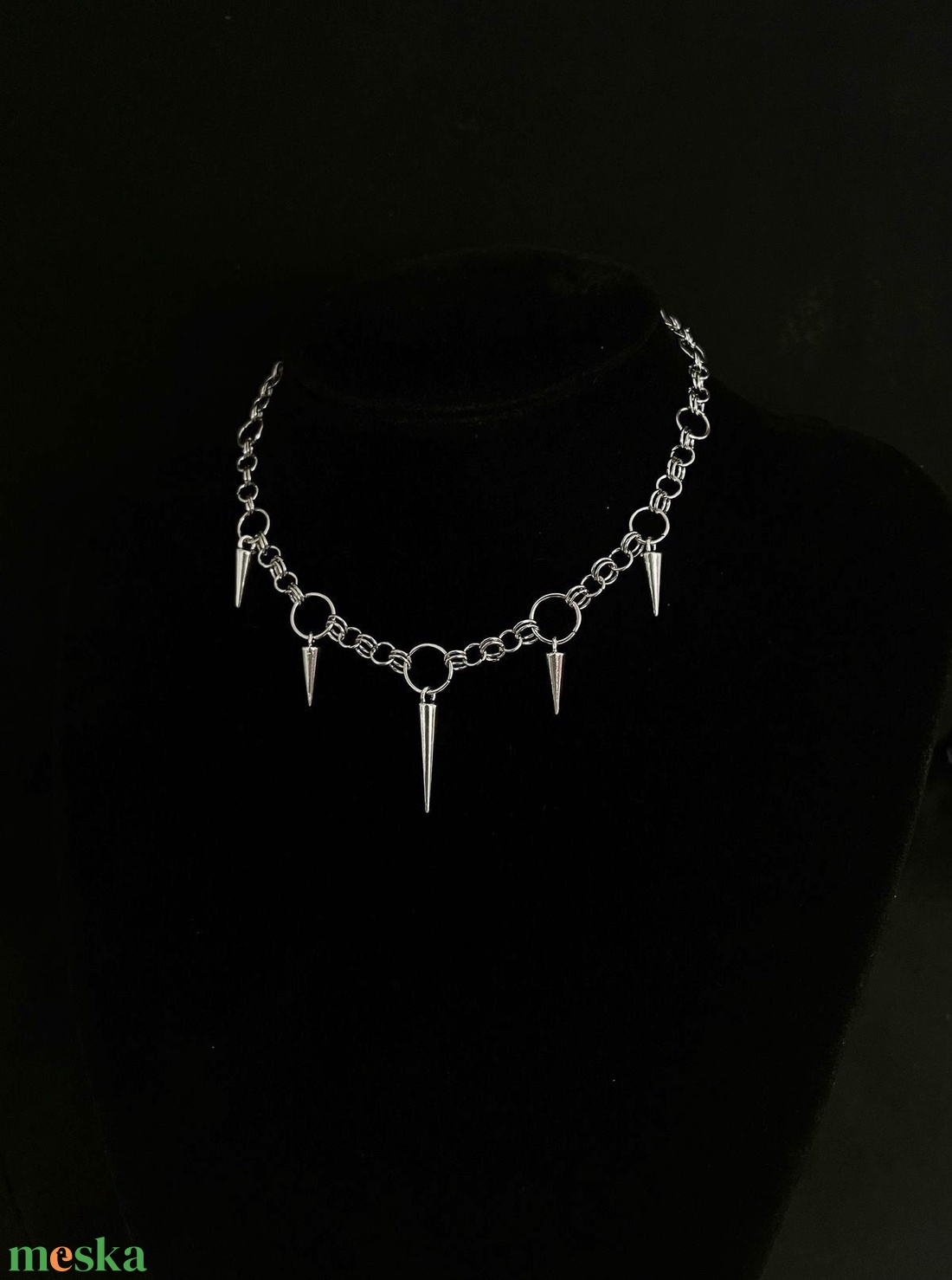 � Tüskés lánc nyaklánc � statement ékszer - ékszer - ékszerszett - Meska.hu