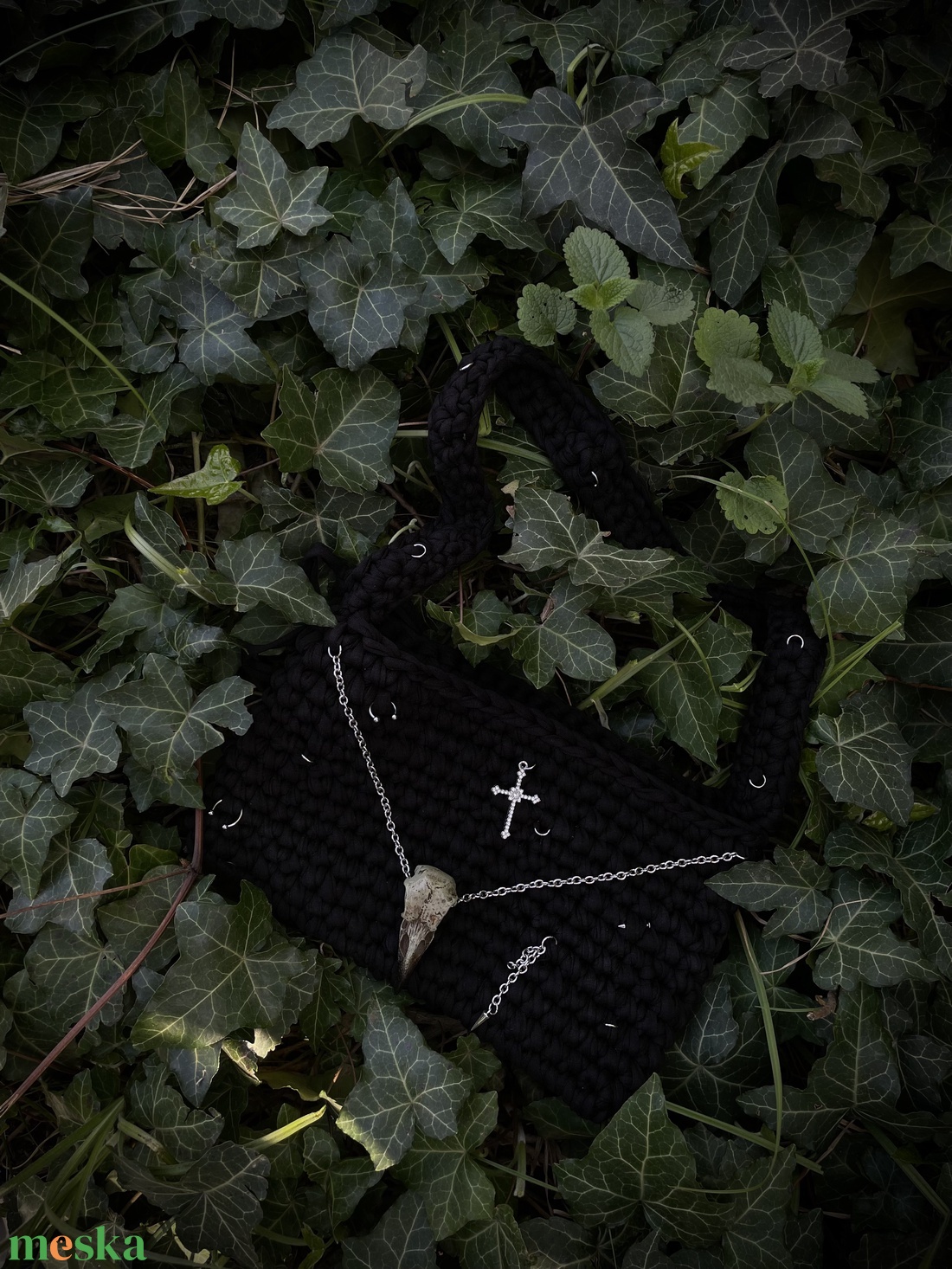 Egyedi, alternatív stílusú darab ,egyedi  horgolt táska  - táska & tok - kézitáska & válltáska - alkalmi táska - Meska.hu