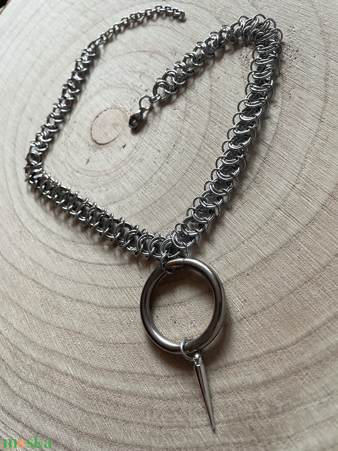 Industrial Spike Chainmail Nyaklánc � Nemesacél - ékszer - ékszerszett - Meska.hu