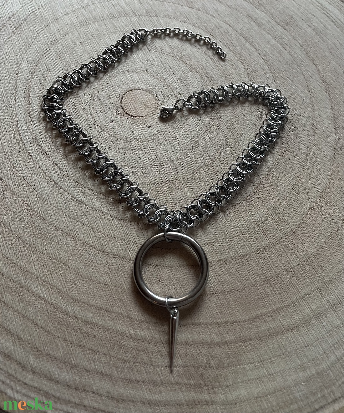 Industrial Spike Chainmail Nyaklánc � Nemesacél - ékszer - ékszerszett - Meska.hu