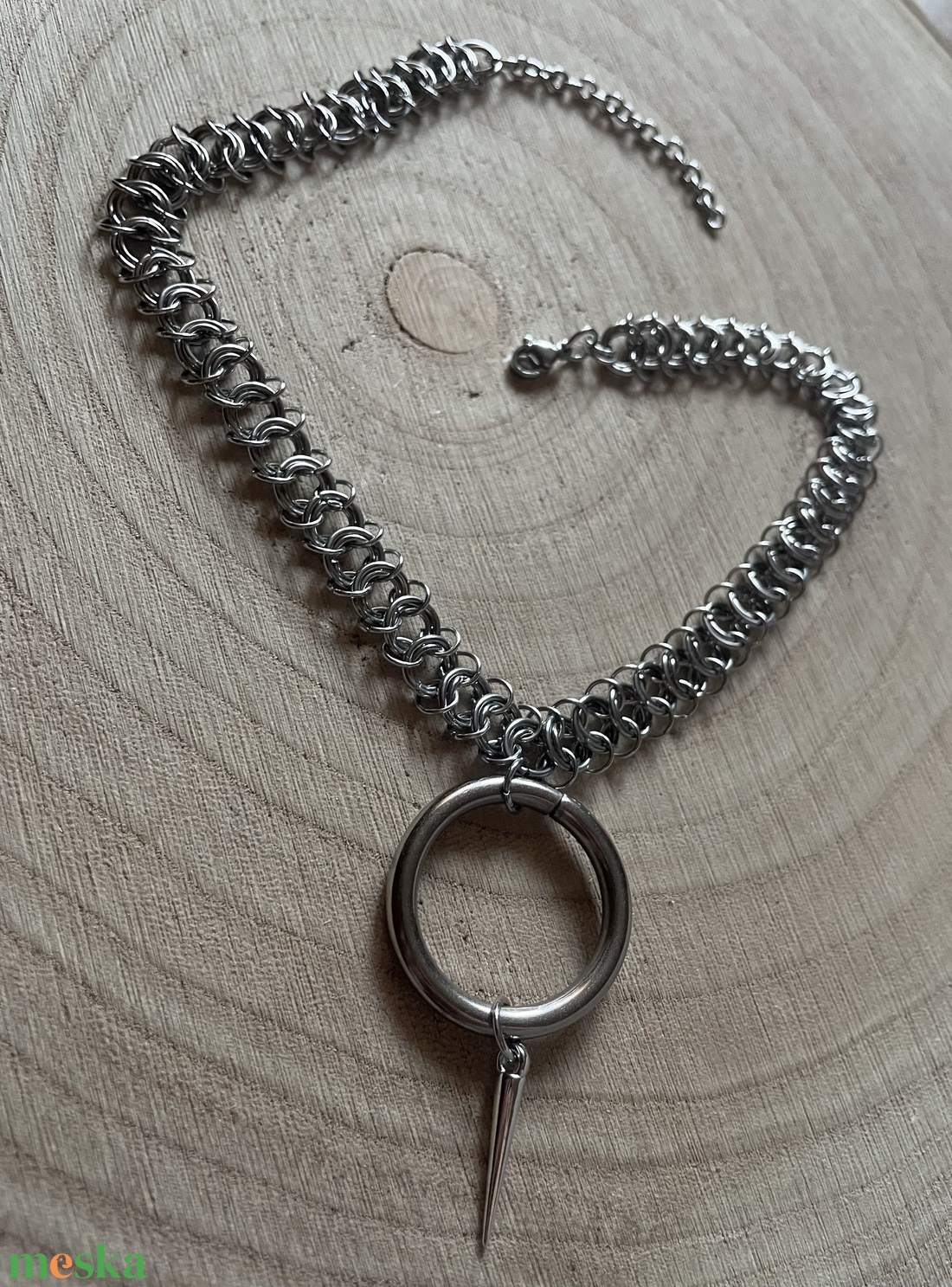 Industrial Spike Chainmail Nyaklánc � Nemesacél - ékszer - ékszerszett - Meska.hu