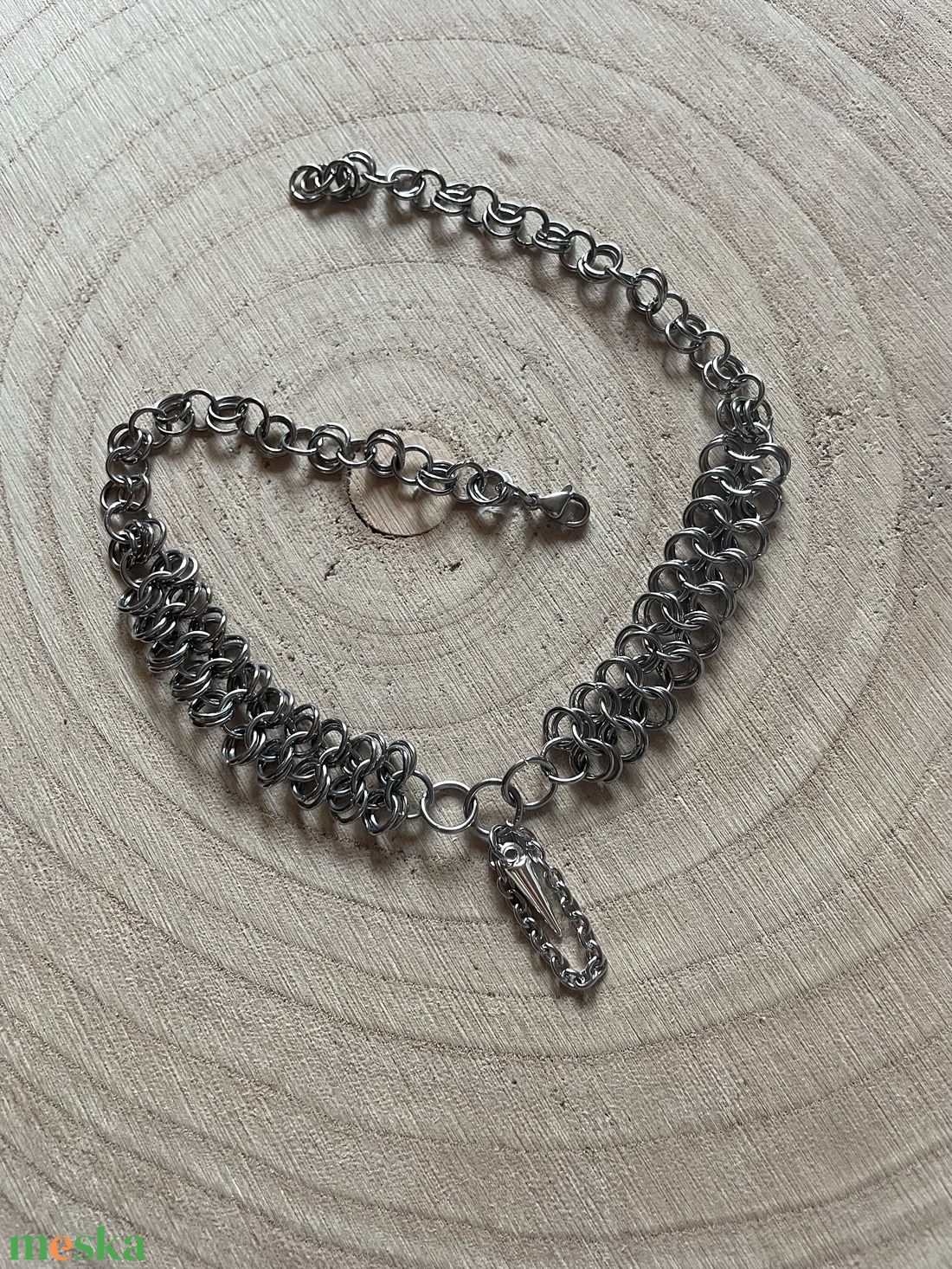 Cage Spike Chainmail Nyaklánc � Nemesacél - ékszer - ékszerszett - Meska.hu