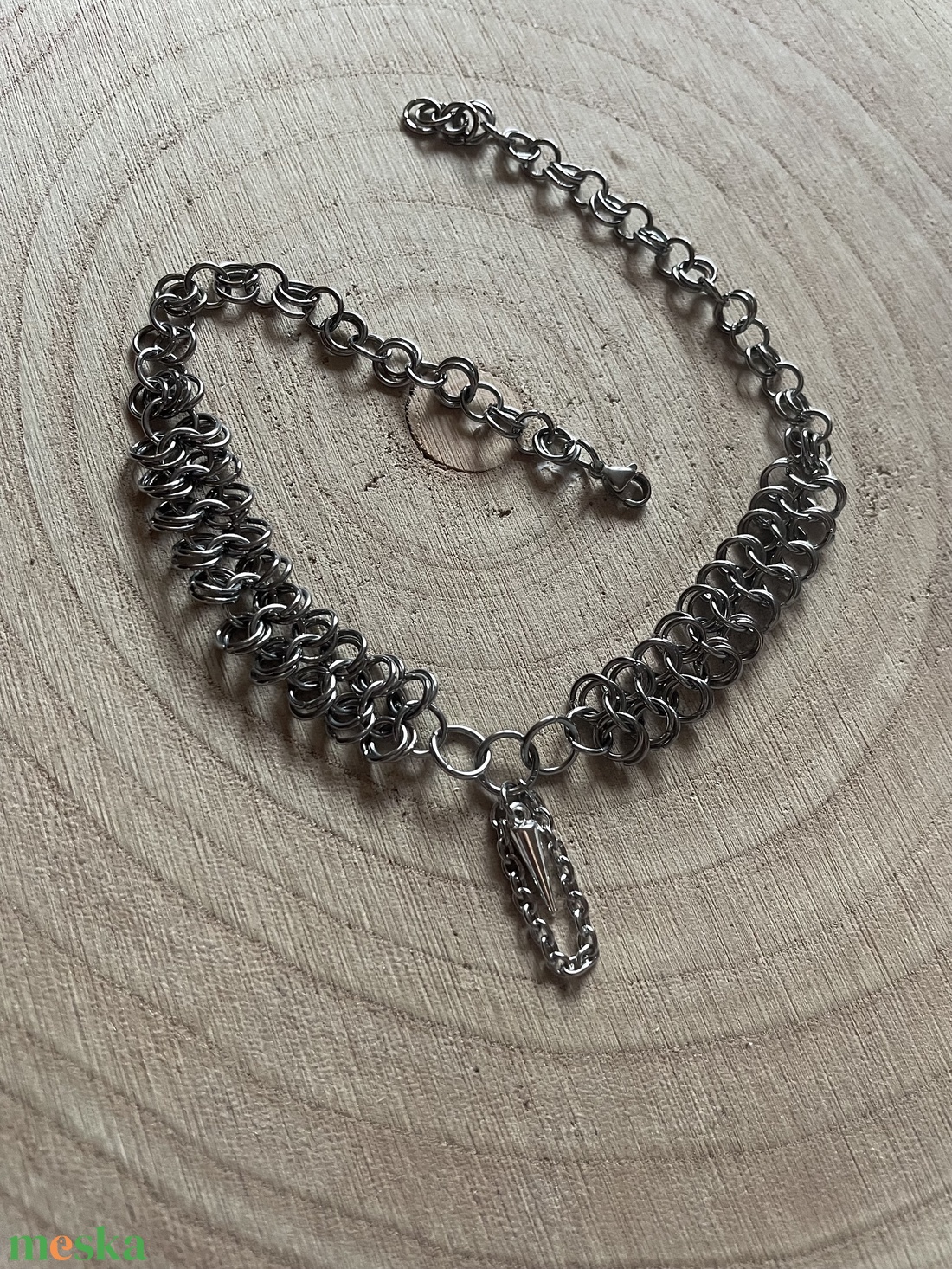 Cage Spike Chainmail Nyaklánc � Nemesacél - ékszer - ékszerszett - Meska.hu