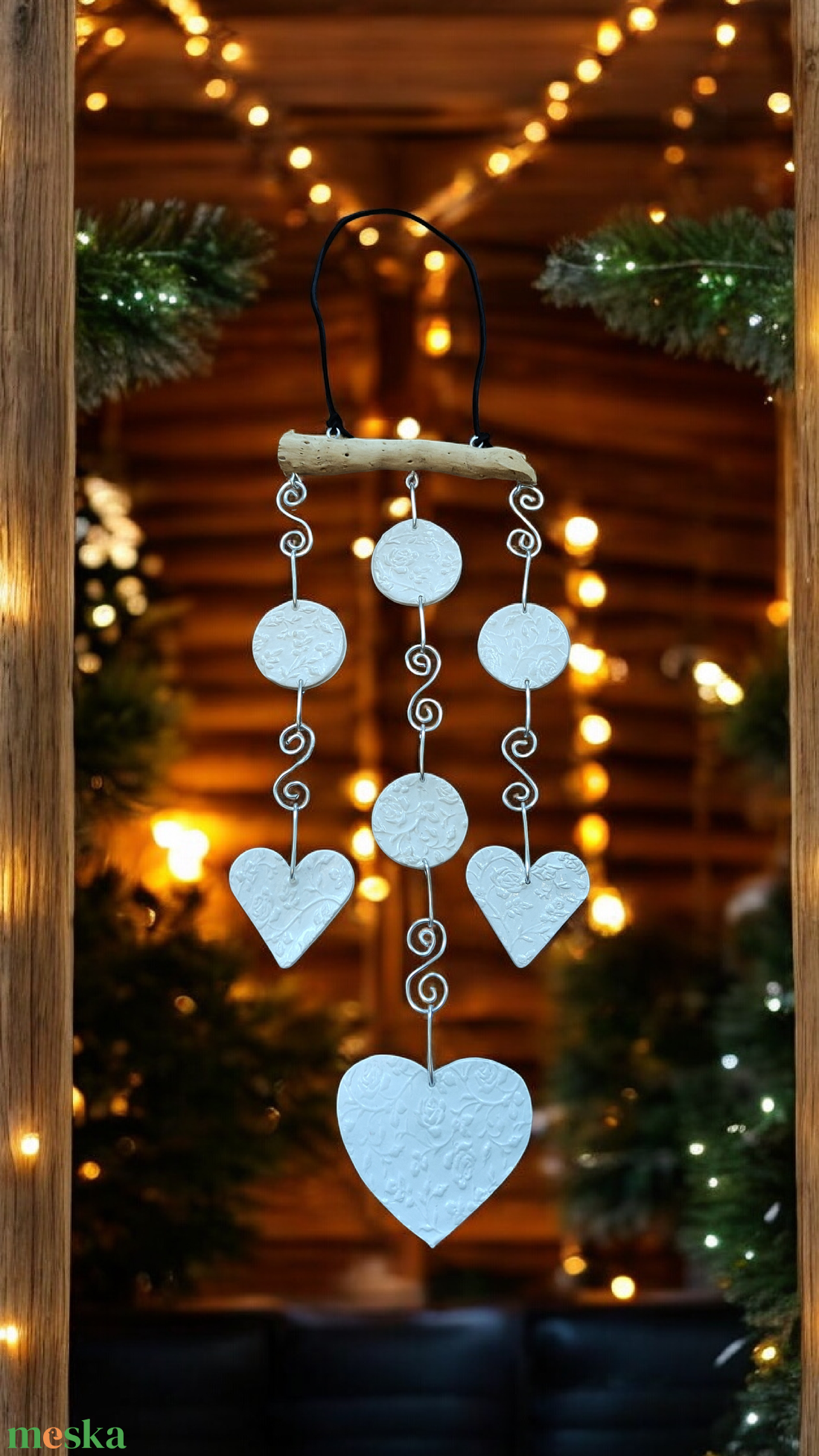 Romantikus fali dekoráció  - otthon & életmód - dekoráció - fali és függő dekoráció - álomfogó - Meska.hu