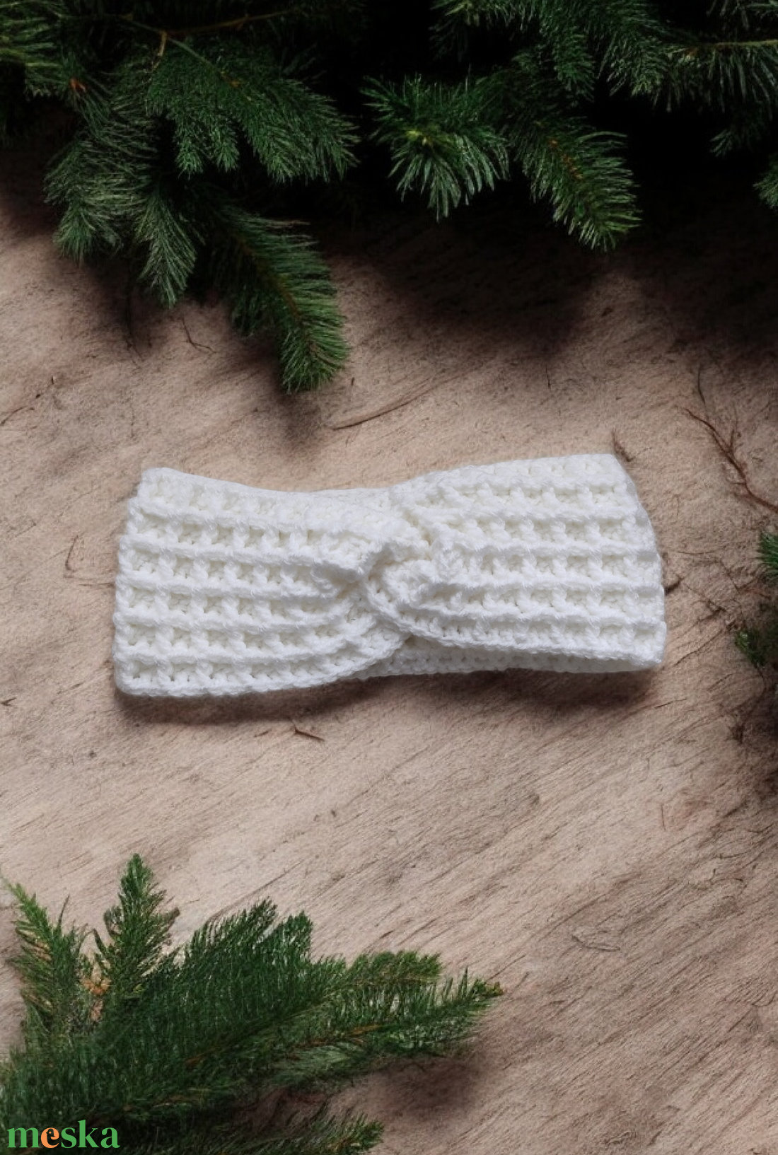 Horgolt csavart fejpánt  - ruha & divat - sál, sapka, kendő - fejpánt - Meska.hu