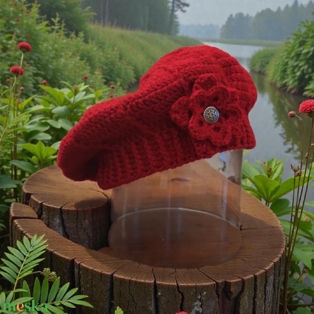 Kézzel horgolt sapka és kéz melegítő szett  - ruha & divat - sál, sapka, kendő - kesztyű - Meska.hu