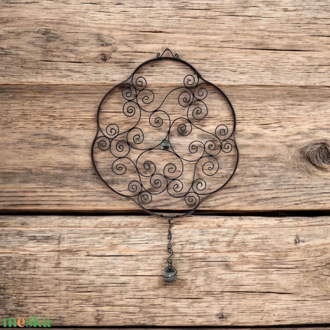 Fém drótos fali dísz - otthon & életmód - dekoráció - fali és függő dekoráció - falra akasztható dekor - Meska.hu