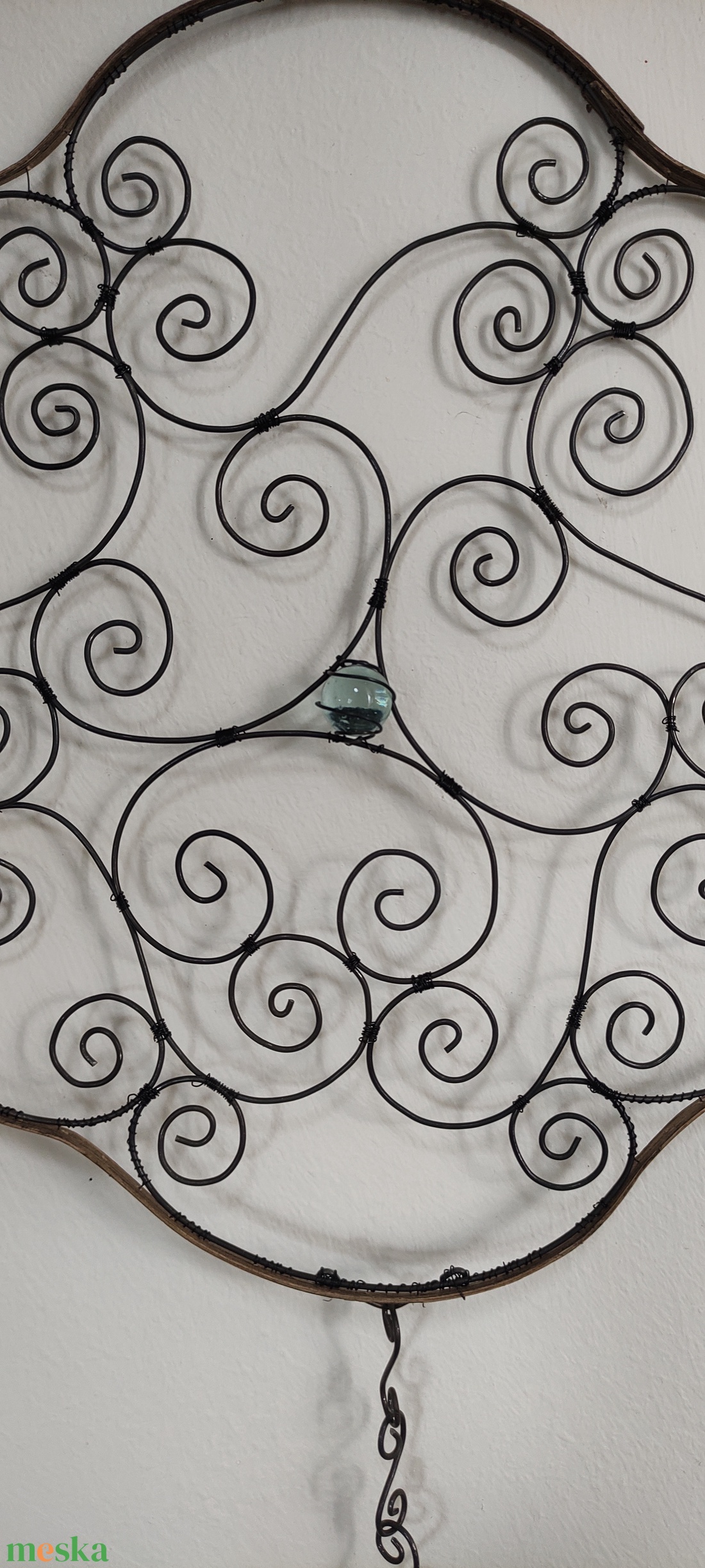 Fém drótos fali dísz - otthon & életmód - dekoráció - fali és függő dekoráció - falra akasztható dekor - Meska.hu