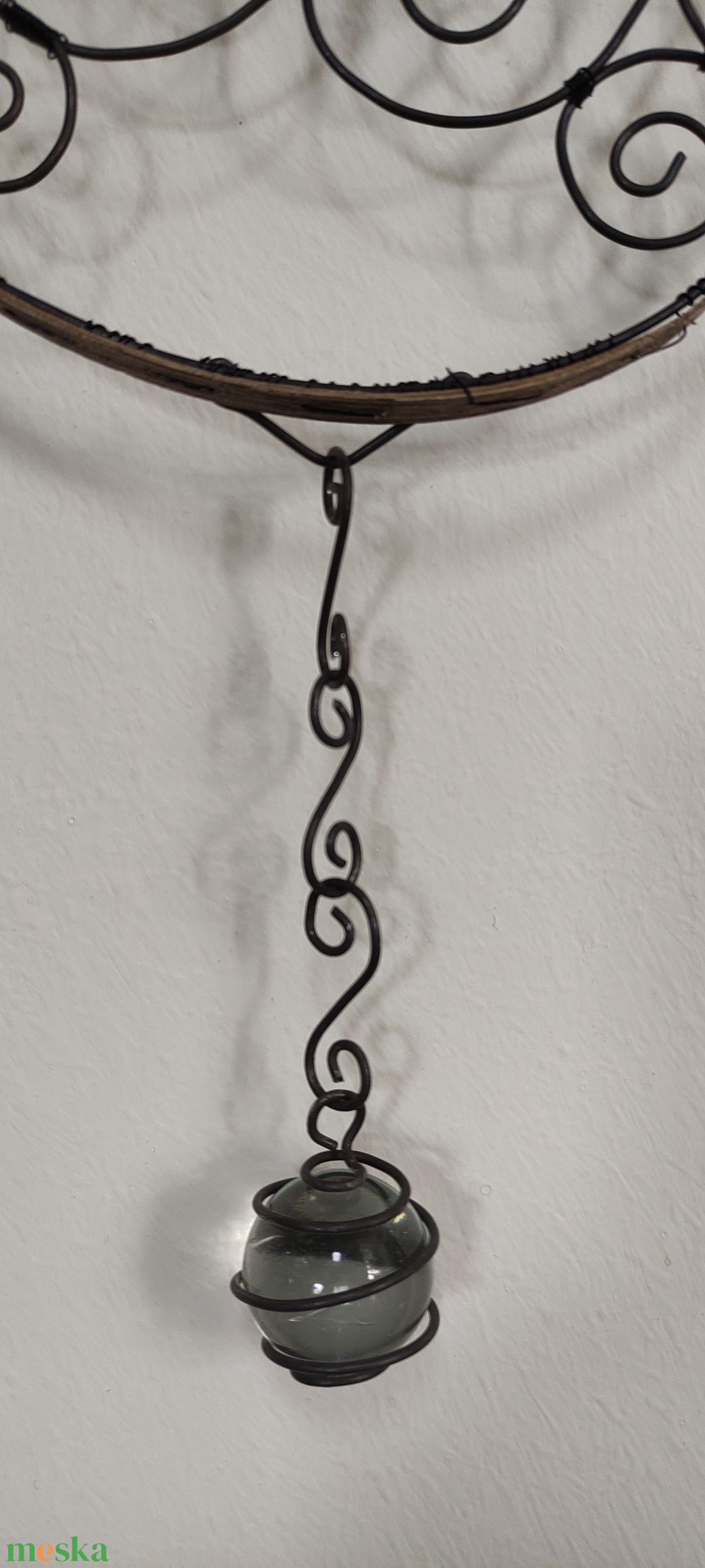 Fém drótos fali dísz - otthon & életmód - dekoráció - fali és függő dekoráció - falra akasztható dekor - Meska.hu