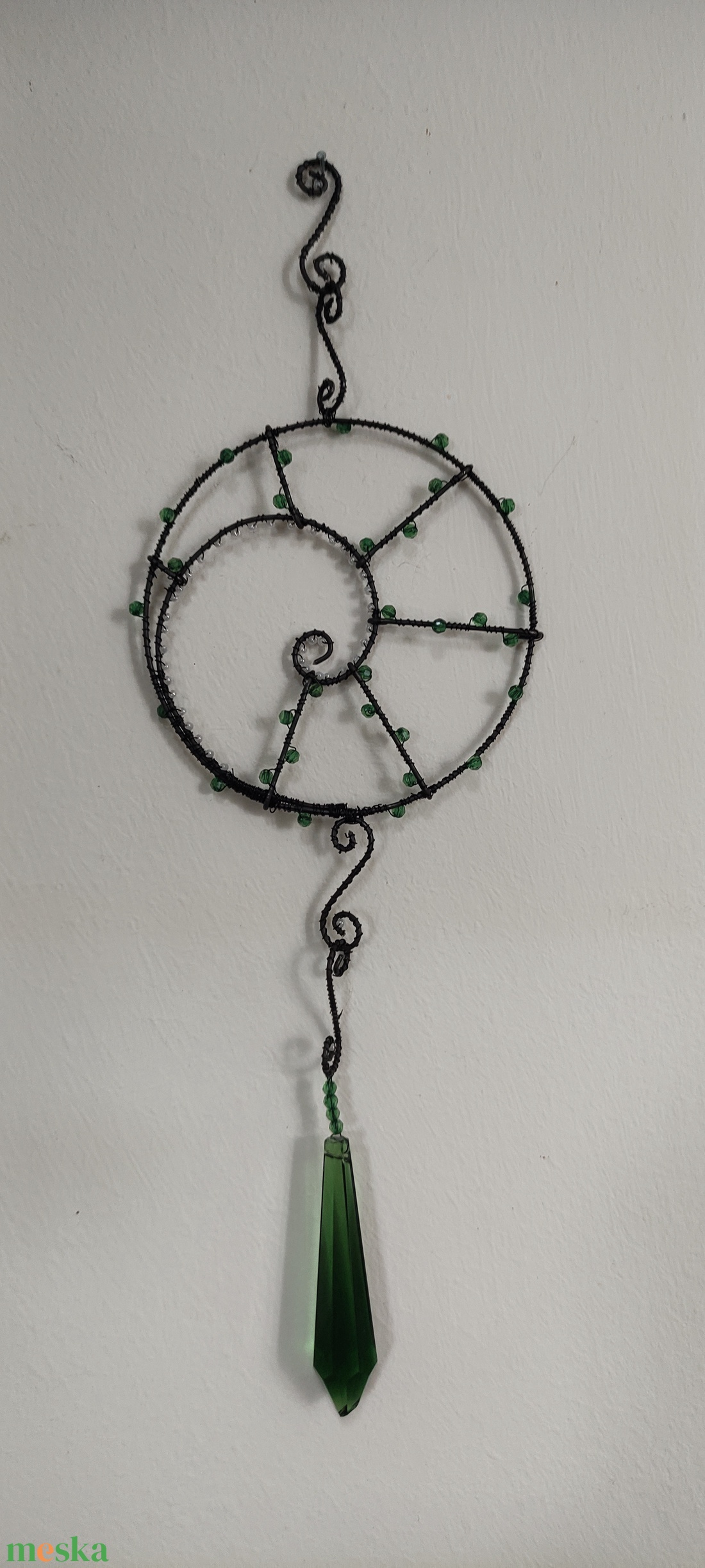 Fém drótos fali dísz - otthon & életmód - dekoráció - fali és függő dekoráció - falra akasztható dekor - Meska.hu