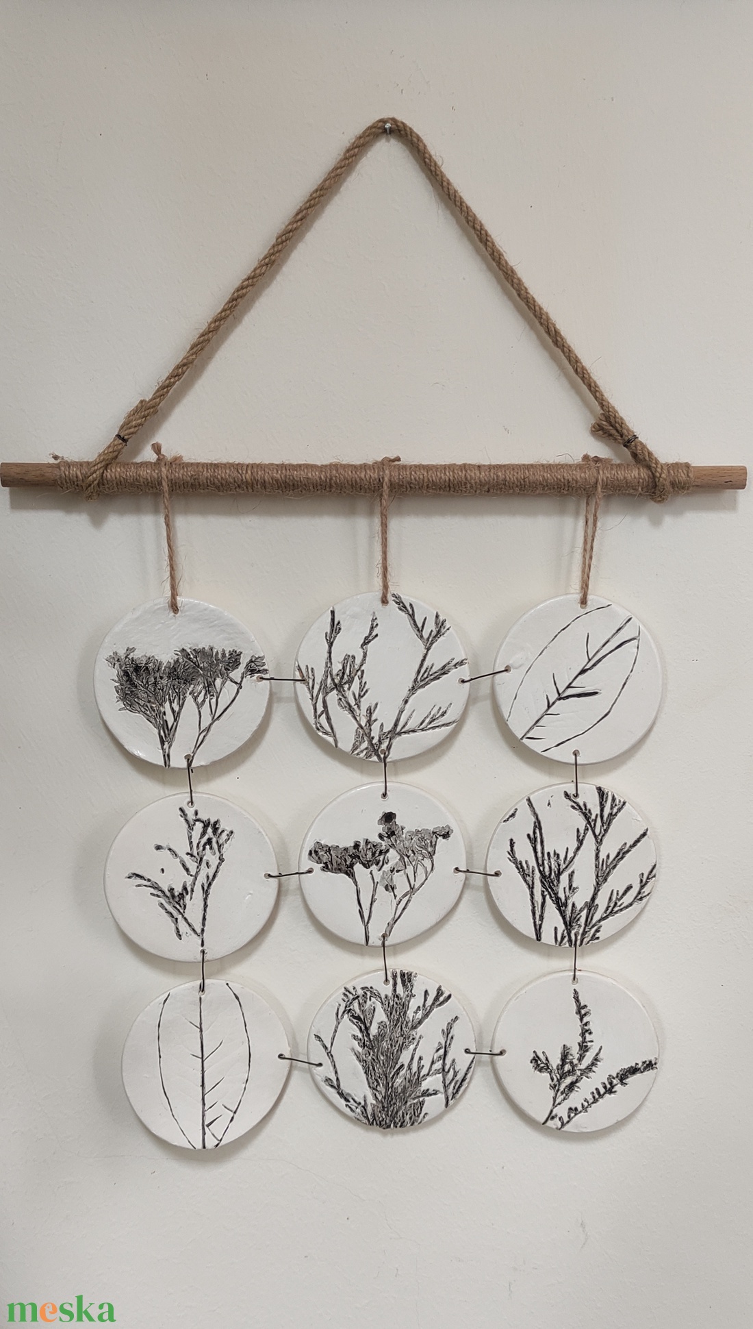 Fali dekoráció növény nyomattal - otthon & életmód - dekoráció - fali és függő dekoráció - falra akasztható dekor - Meska.hu