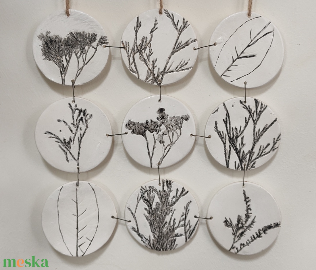 Fali dekoráció növény nyomattal - otthon & életmód - dekoráció - fali és függő dekoráció - falra akasztható dekor - Meska.hu