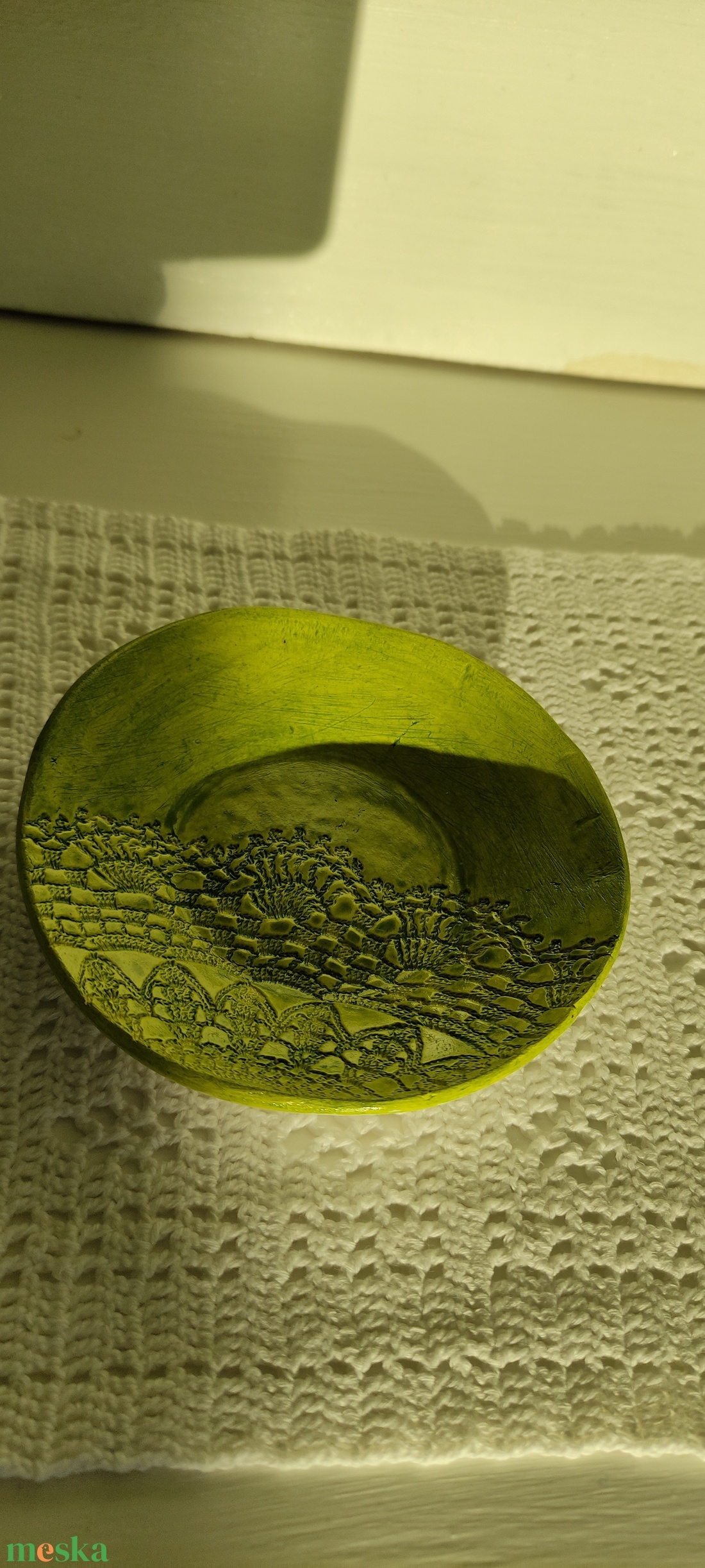 Zöld ékszer tartó - ékszer - ékszertartó - ékszertartó tál - Meska.hu