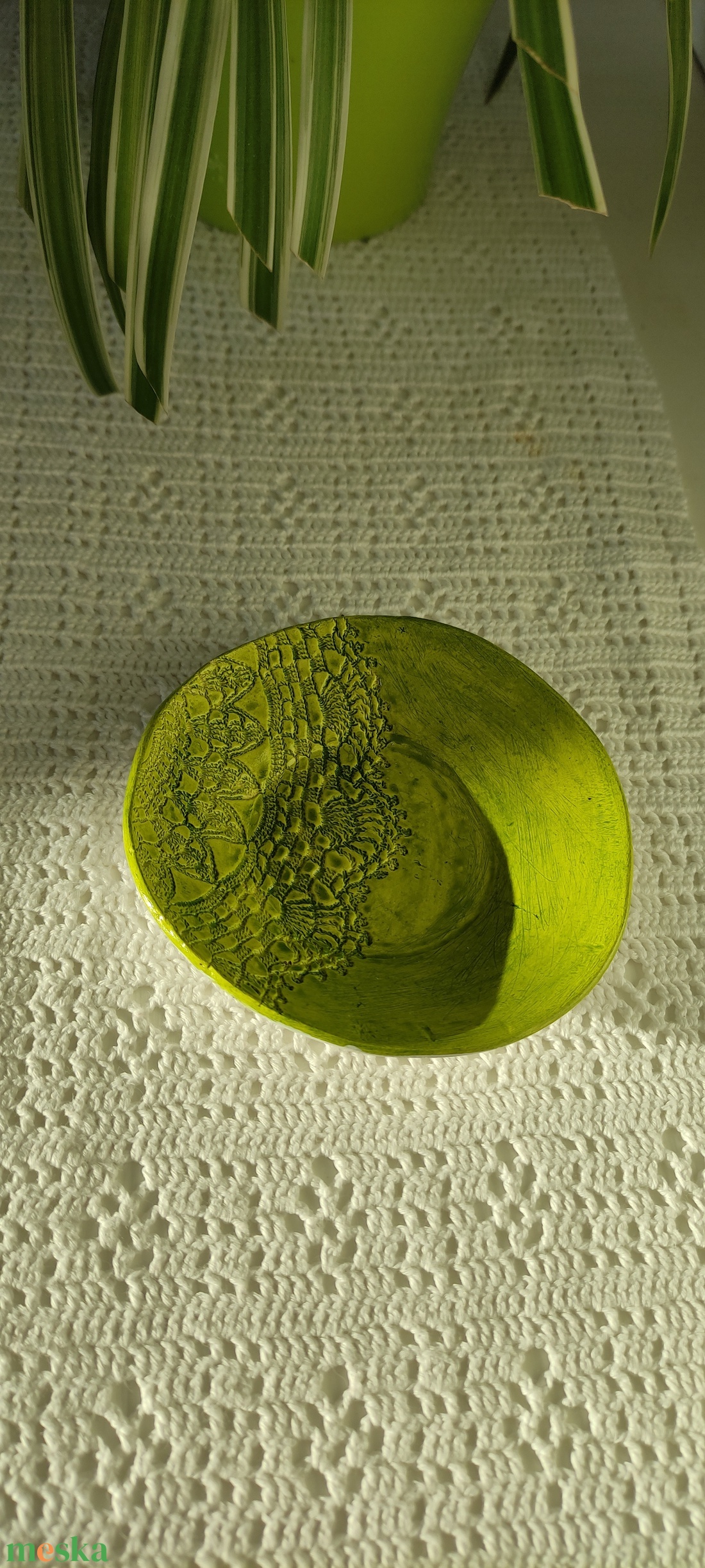 Zöld ékszer tartó - ékszer - ékszertartó - ékszertartó tál - Meska.hu