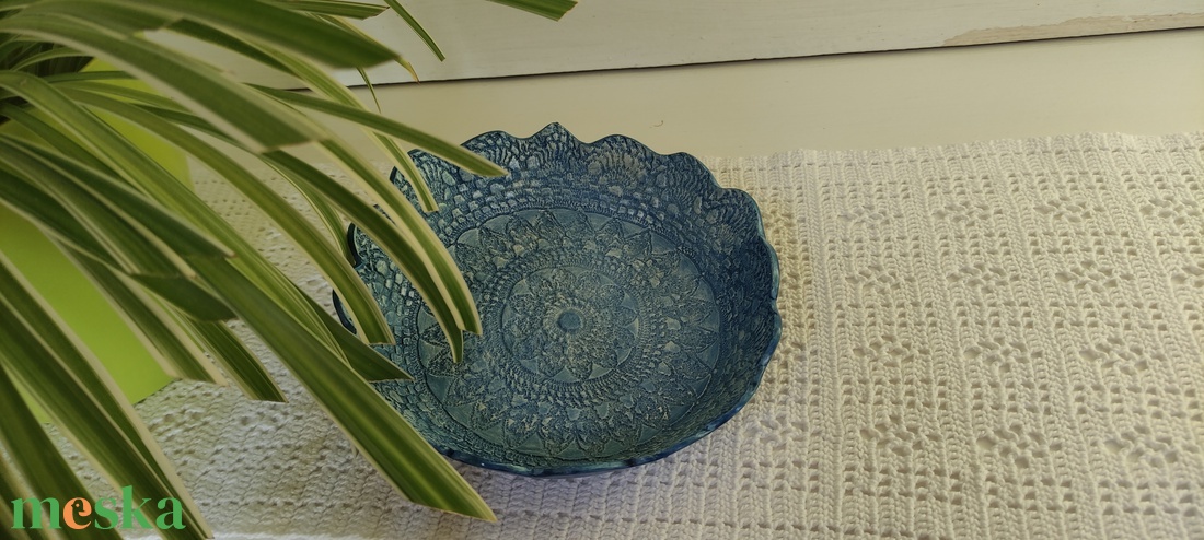 Kék ékszer tartó - ékszer - ékszertartó - ékszertartó tál - Meska.hu