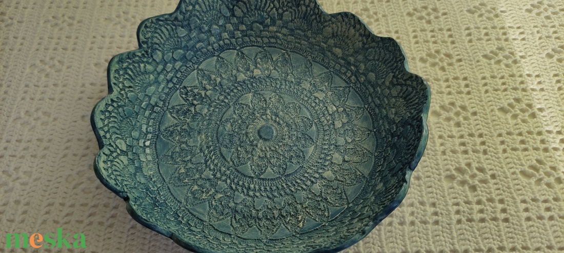 Kék ékszer tartó - ékszer - ékszertartó - ékszertartó tál - Meska.hu