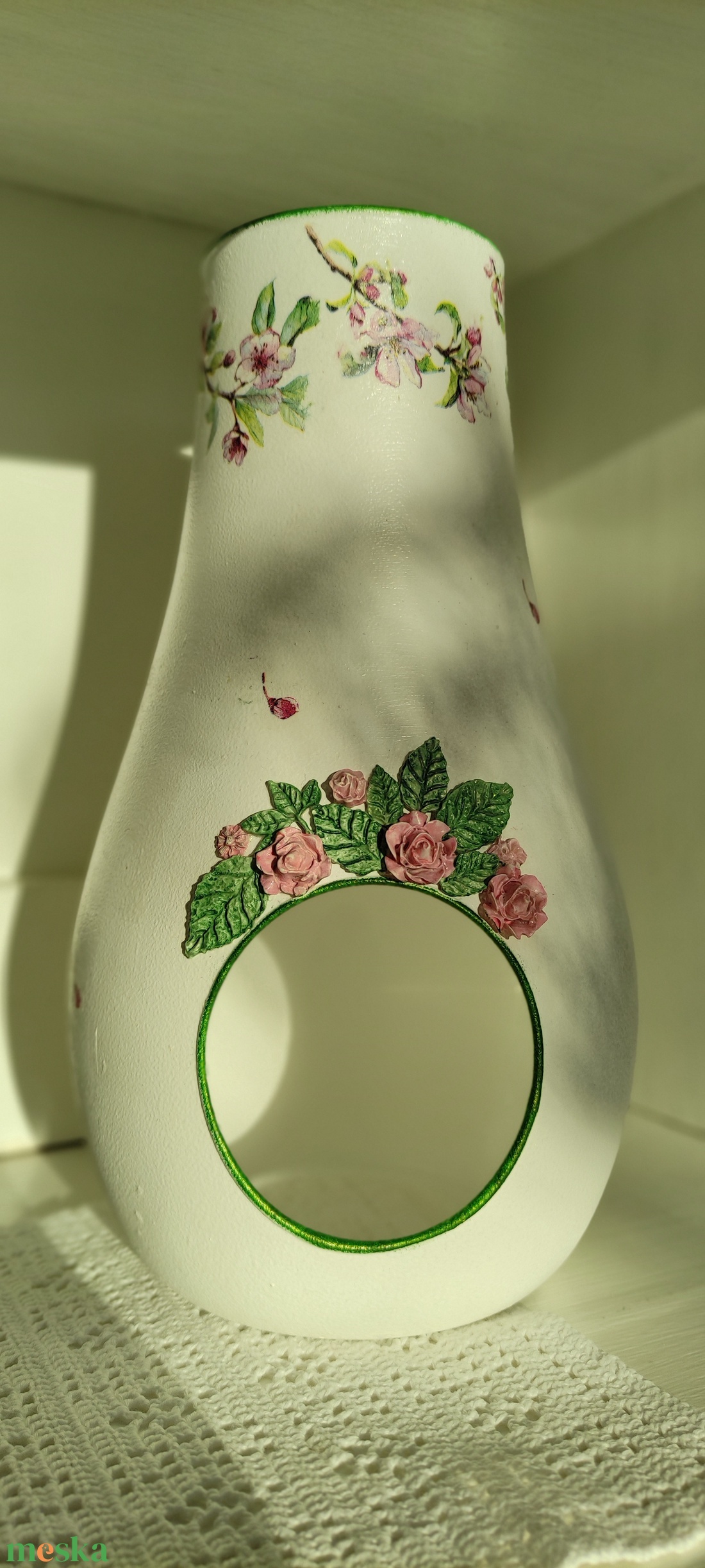 Üveg kínáló váza - otthon & életmód - dekoráció - asztal és polc dekoráció - díszüveg - Meska.hu