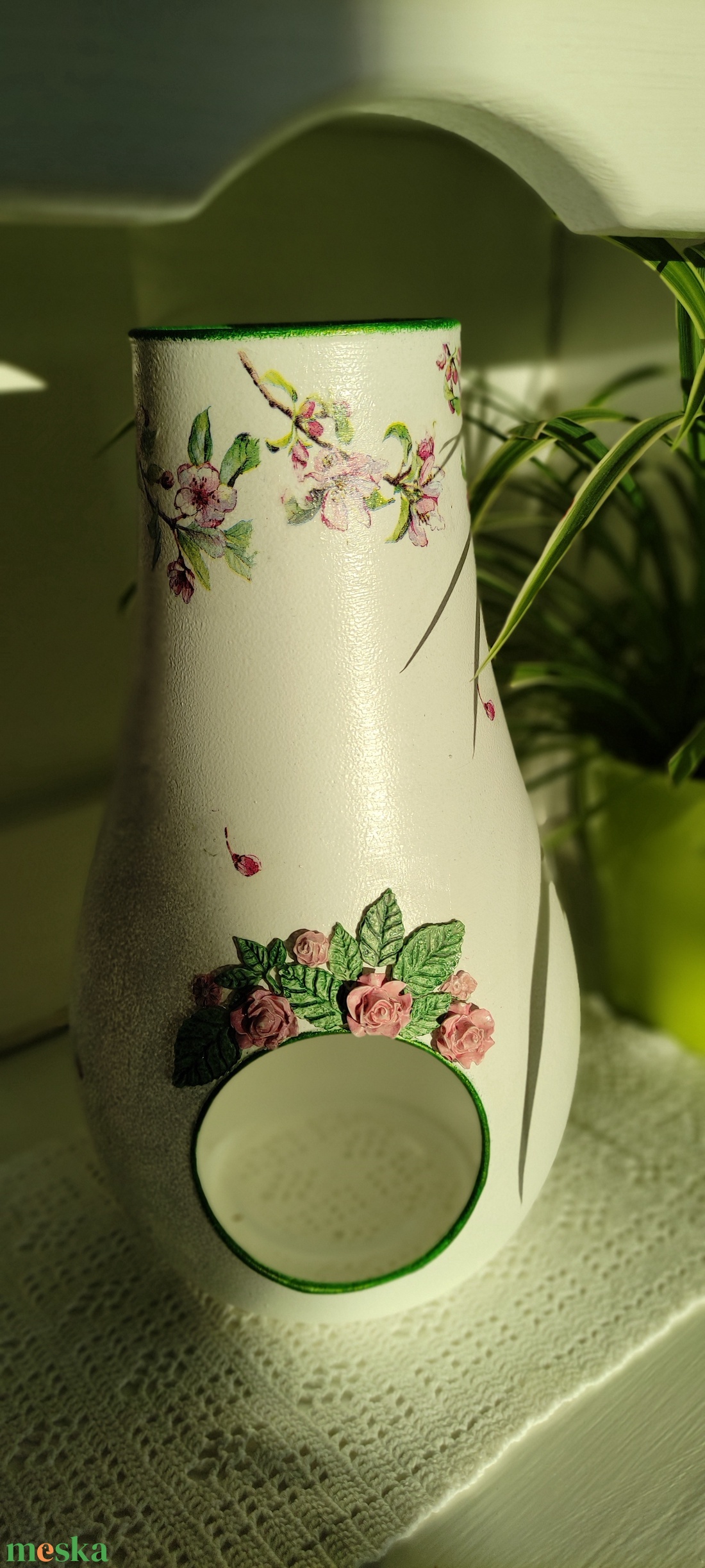 Üveg kínáló váza - otthon & életmód - dekoráció - asztal és polc dekoráció - díszüveg - Meska.hu