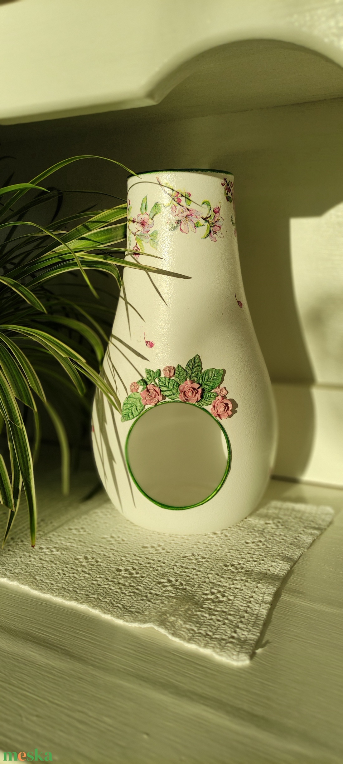 Üveg kínáló váza - otthon & életmód - dekoráció - asztal és polc dekoráció - díszüveg - Meska.hu