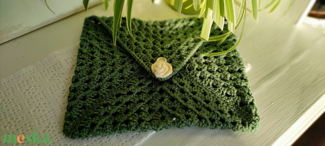 Zöld tablet vagy könyv burok - táska & tok - ebook & tablet tok - Meska.hu