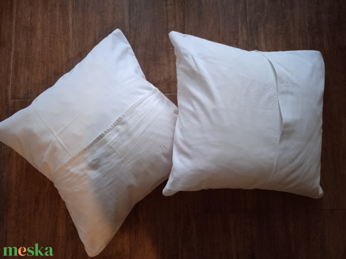 Romantikus rózsaszín díszpárna huzat hímzéssel szettben - otthon & életmód - lakástextil - párna & párnahuzat - díszpárnahuzat - Meska.hu