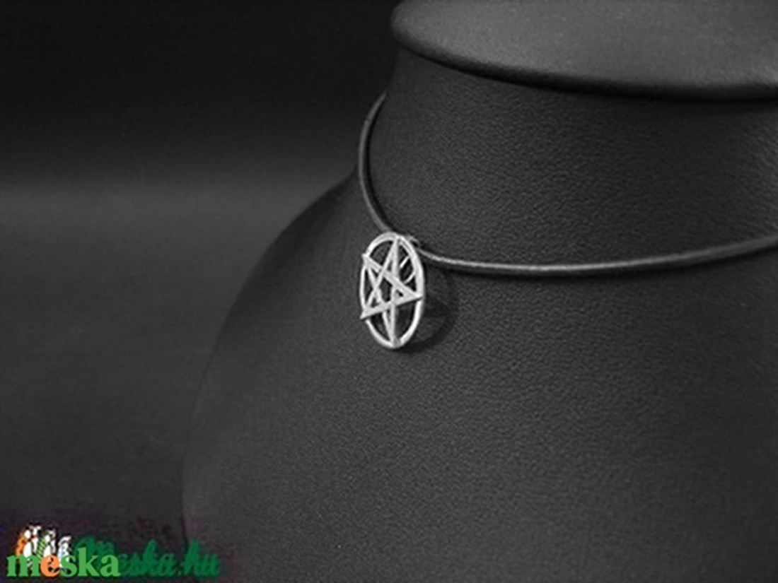 Pentagramma medál ezüstből - ékszer - nyaklánc - medál - Meska.hu