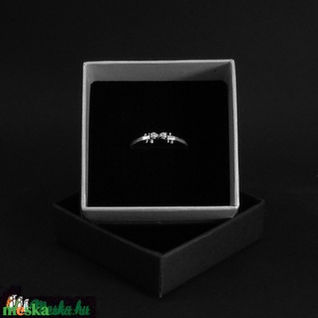 Hegedű gyűrű ezüstből - ékszer - gyűrű - figurális gyűrű - Meska.hu