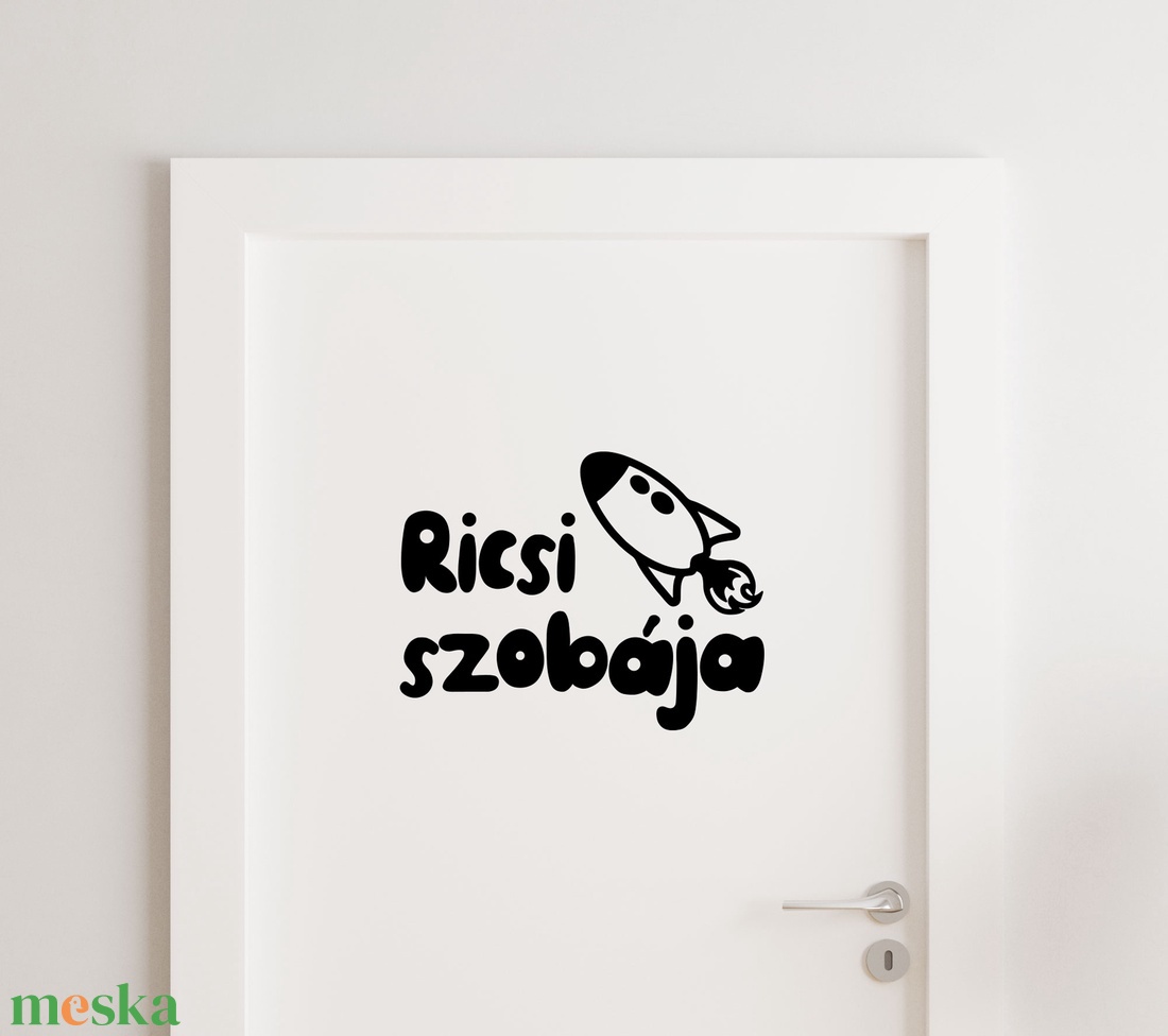 Gyerekszoba Ajtó Matrica - otthon & életmód - papír, írószer - matrica, matrica csomag - Meska.hu