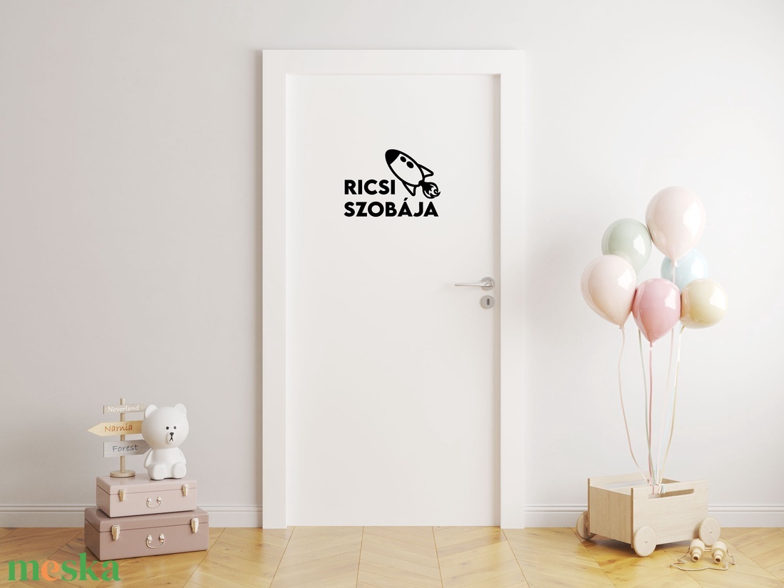 Gyerekszoba Ajtó Matrica - otthon & életmód - papír, írószer - matrica, matrica csomag - Meska.hu