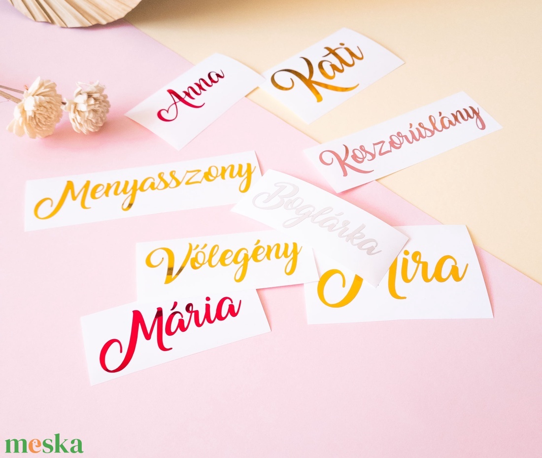 Névmatrica, esküvői dekoráció, Lánybúcsú, egyedi személyre szóló dekoráció - esküvő - dekoráció - tábla & jelzés - Meska.hu
