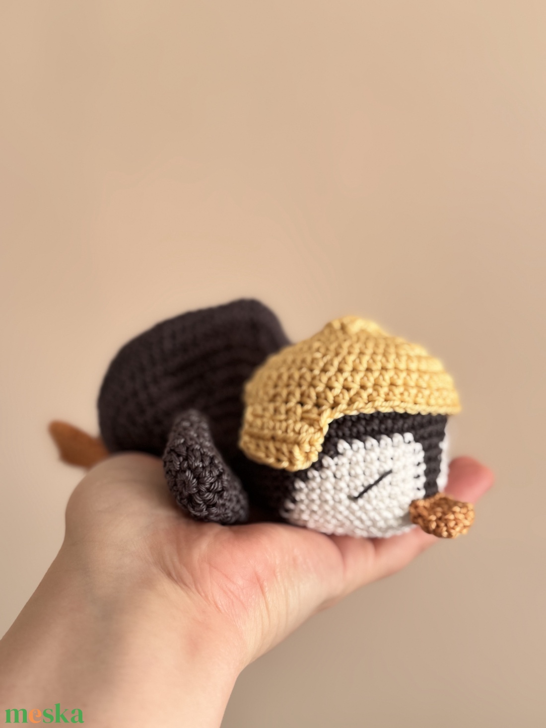 Alex, a kis pingvin nyunyó - baba - mama - baba játékok - szundikendő, alvóka - Meska.hu