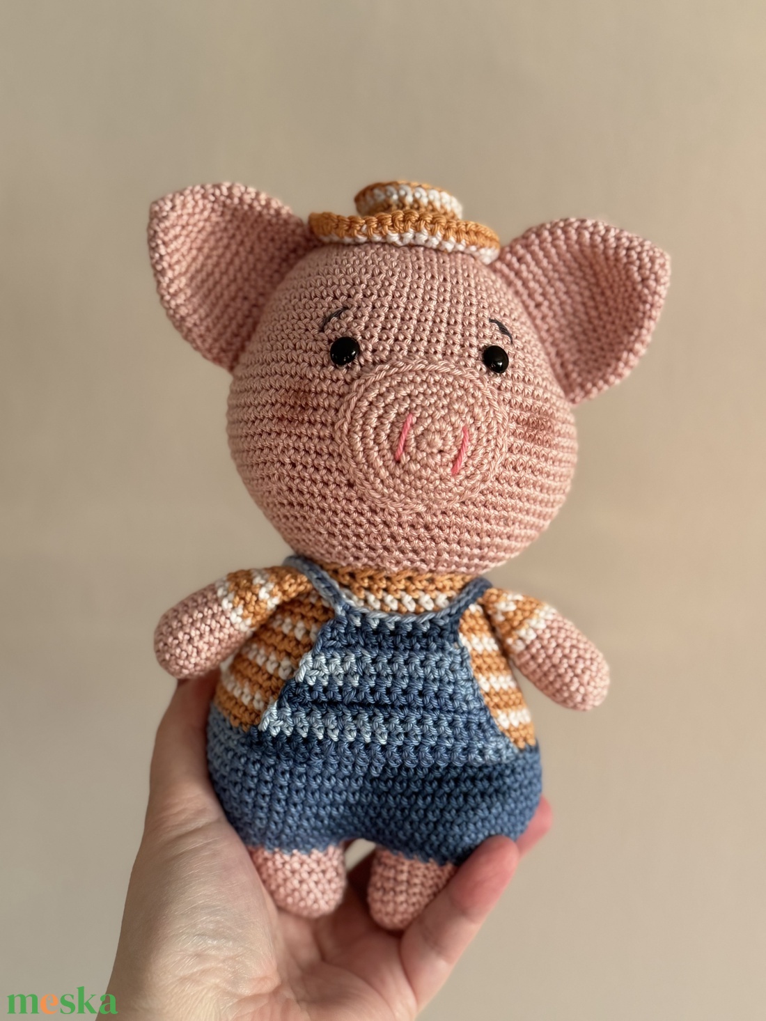 Brúnó szerencsehozó malacka - játék & sport - plüssállat & játékfigura - malac - Meska.hu